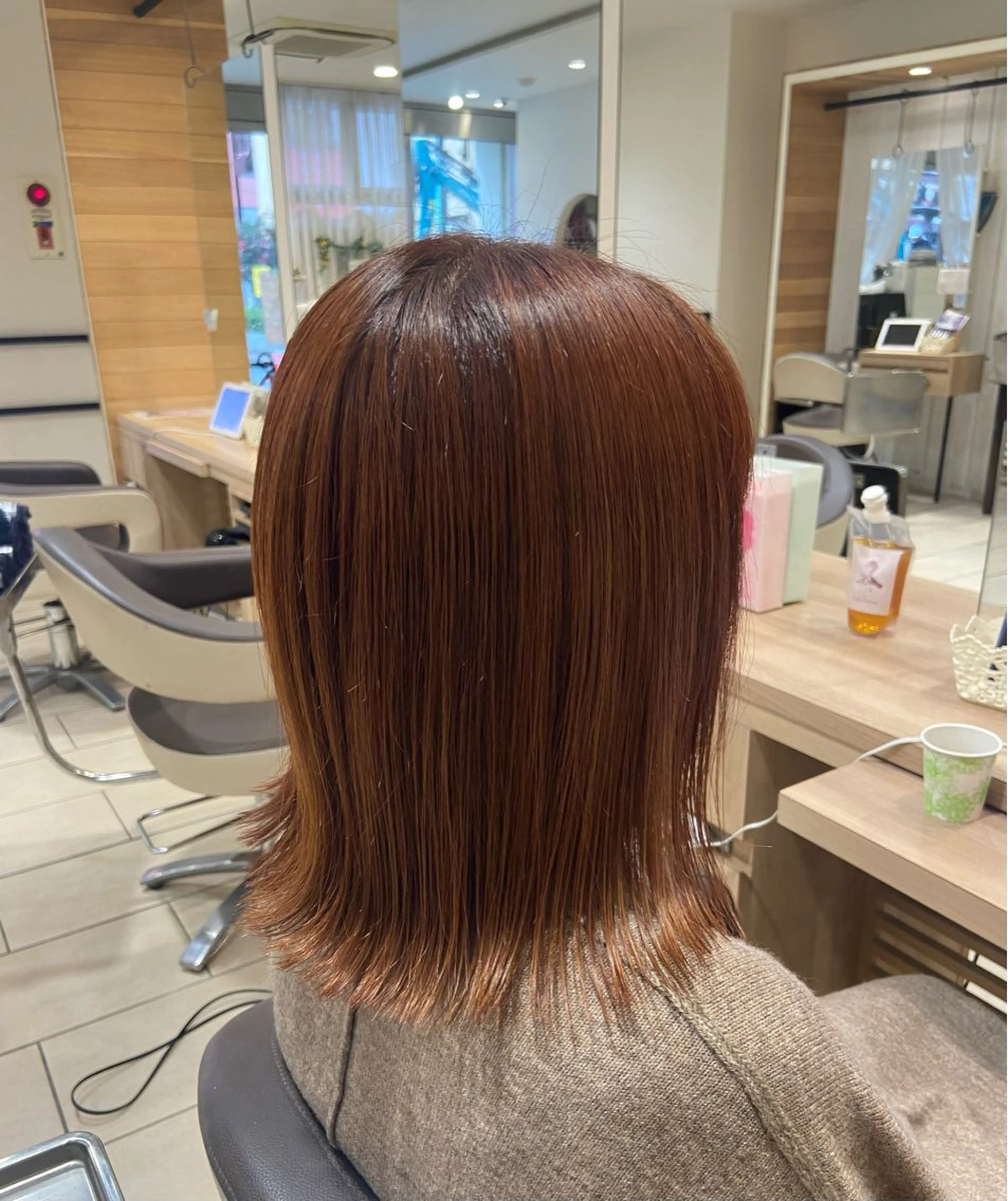 ミディアム ボブ 長めボブ カット 🦋みま🦋 PROGRESSのヘアスタイル