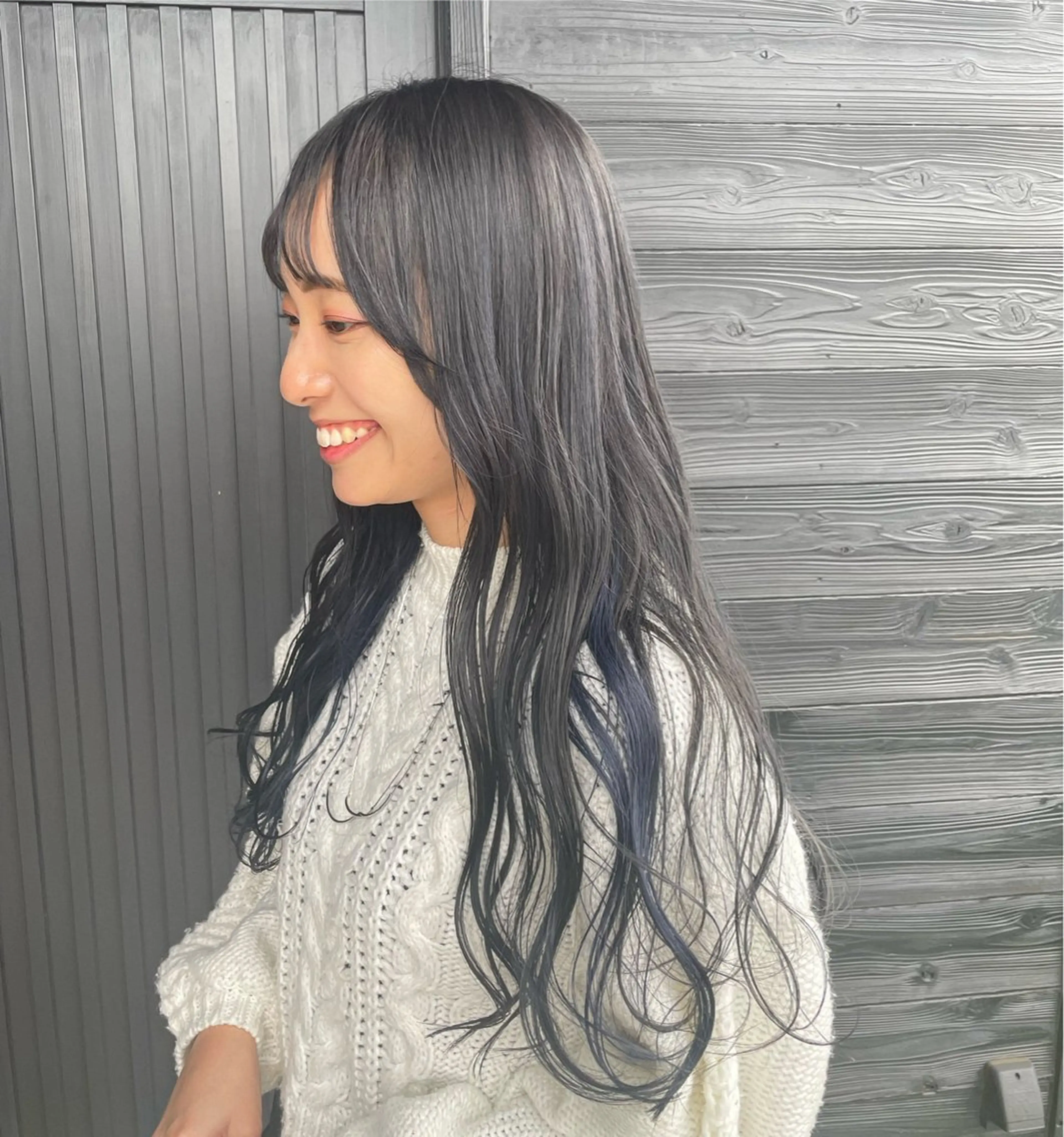 ロング カラー カット ヘアカラー イメチェン美容師⭕️ 富永健太のヘアスタイル