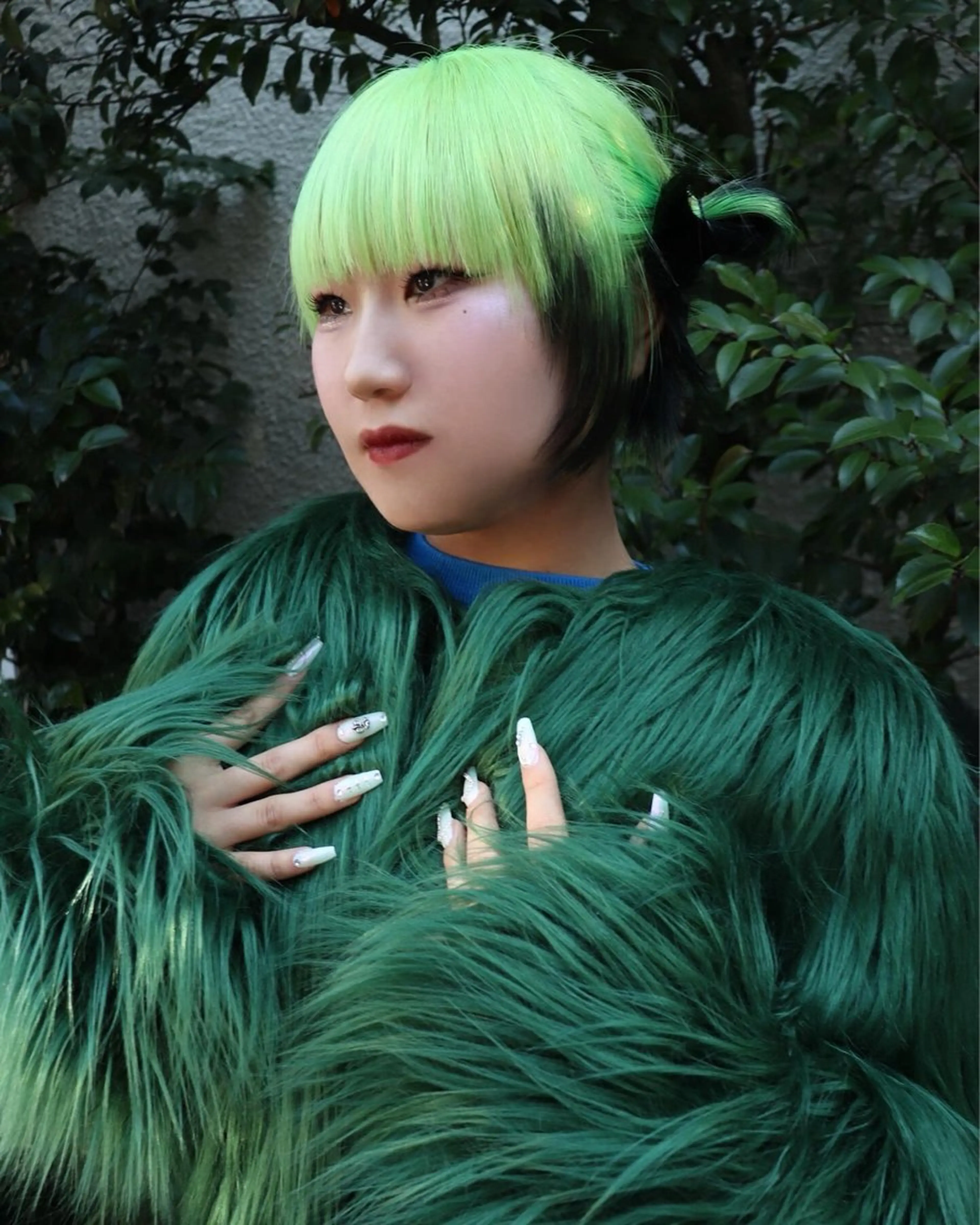 セミロング カラー ヘアアレンジ ヘアカラー @kyoniyy KYONIのヘアスタイル