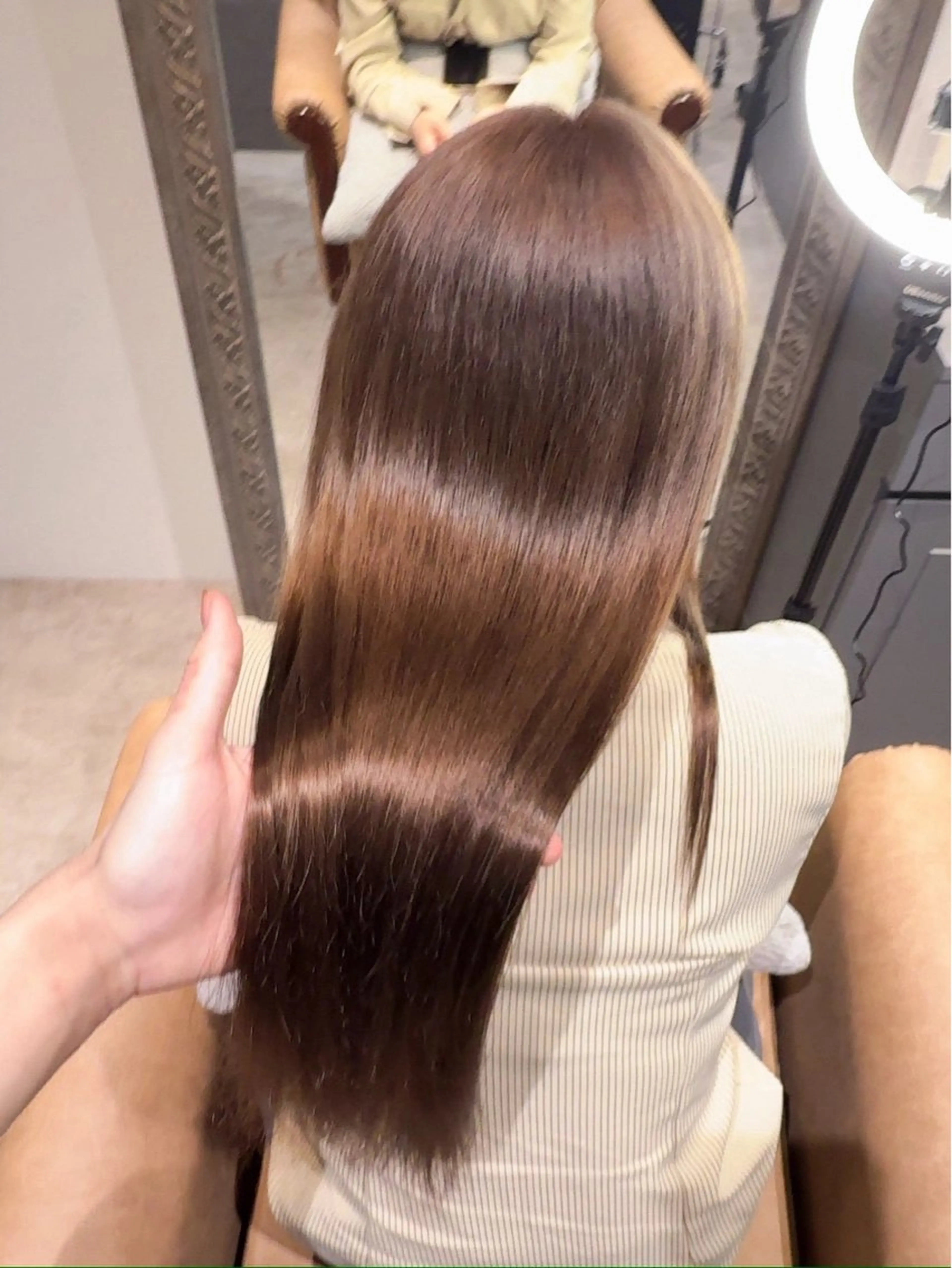 ロング ヘアカラー トリートメント 松田 優作のヘアスタイル