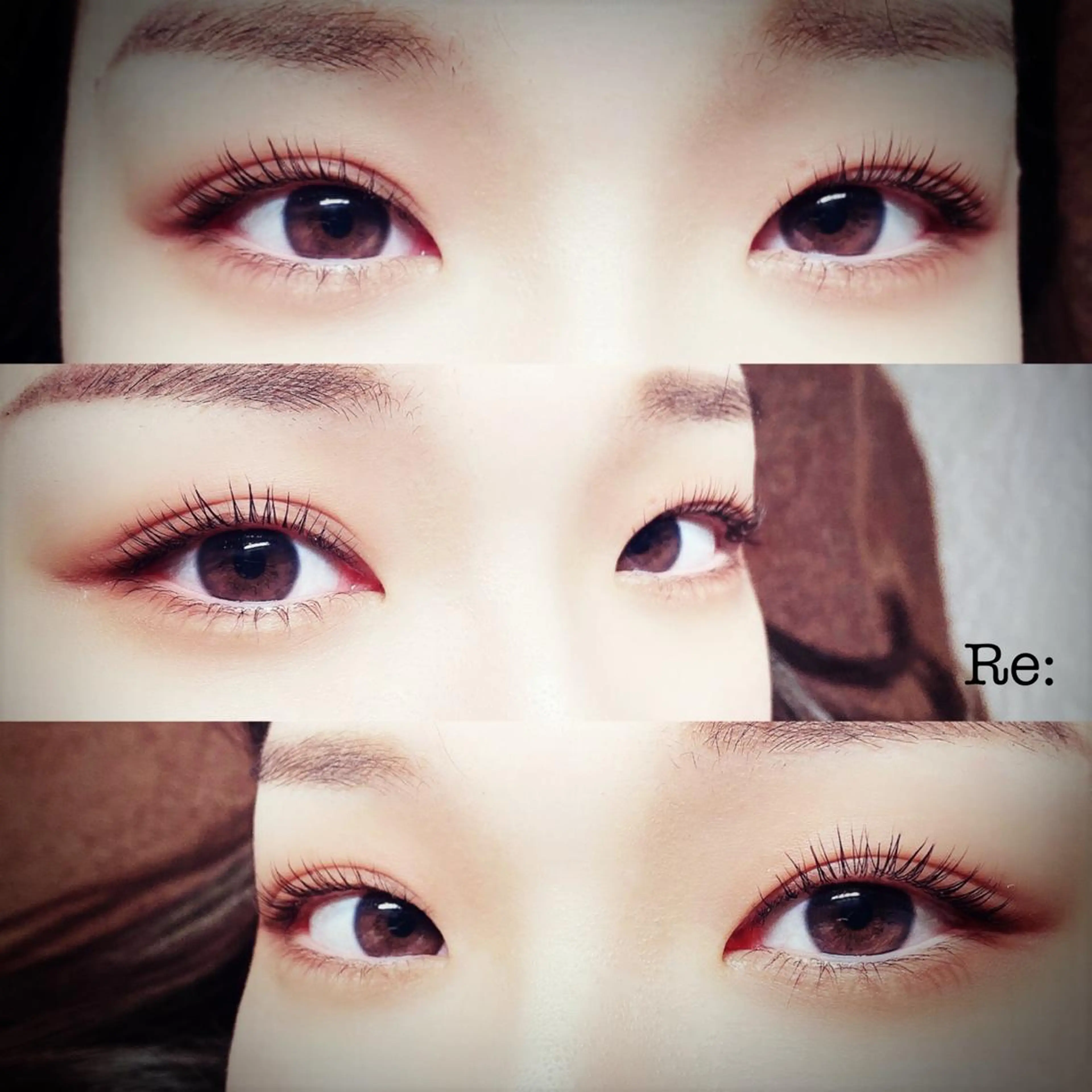 マツエク・マツパ フラットラッシュ 一重×まつ毛パーマ Lash Re：のマツエク・マツパデザイン