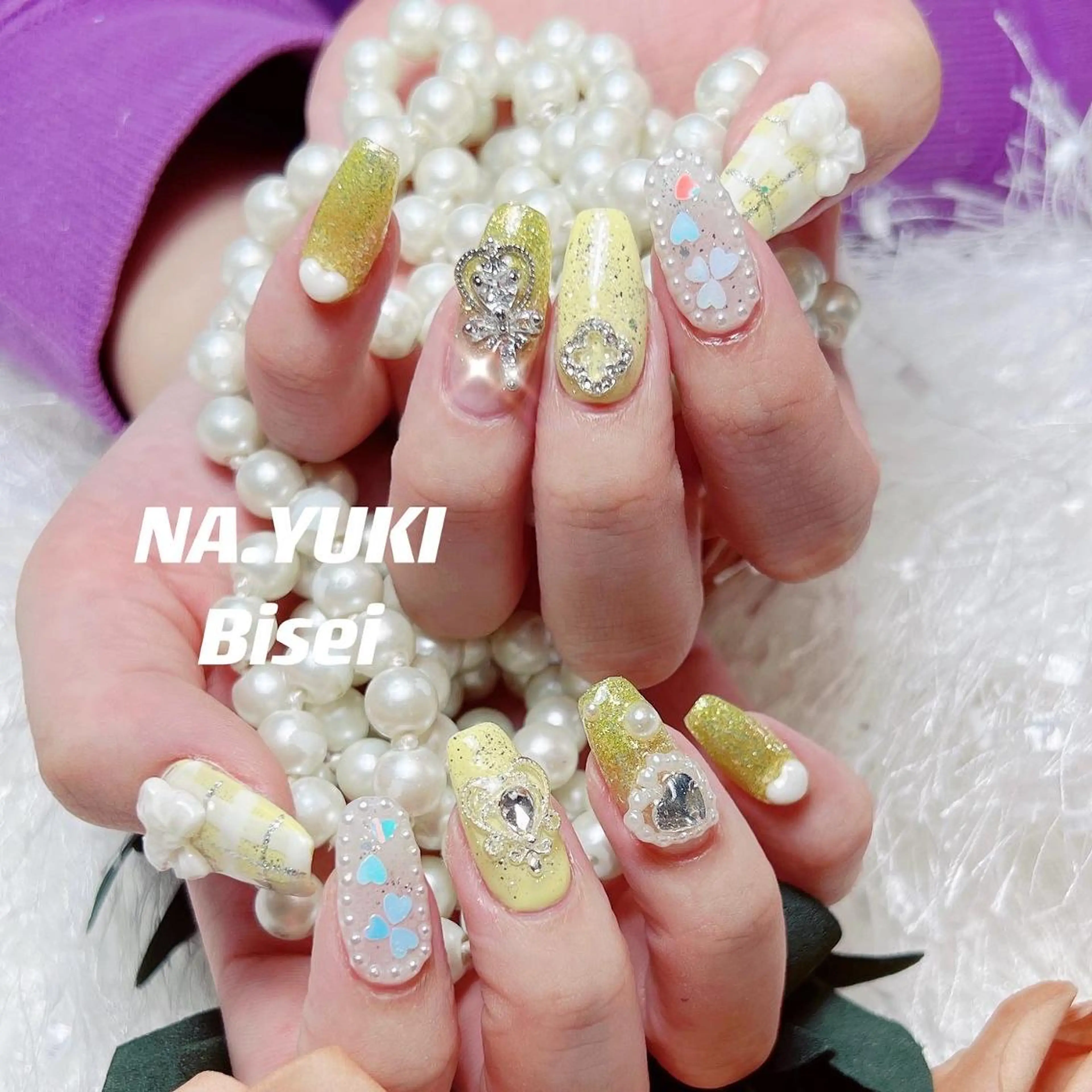 ネイル ロング ハンドネイル ハンドケア ナユキNA.YUKI 池袋店のネイルデザイン