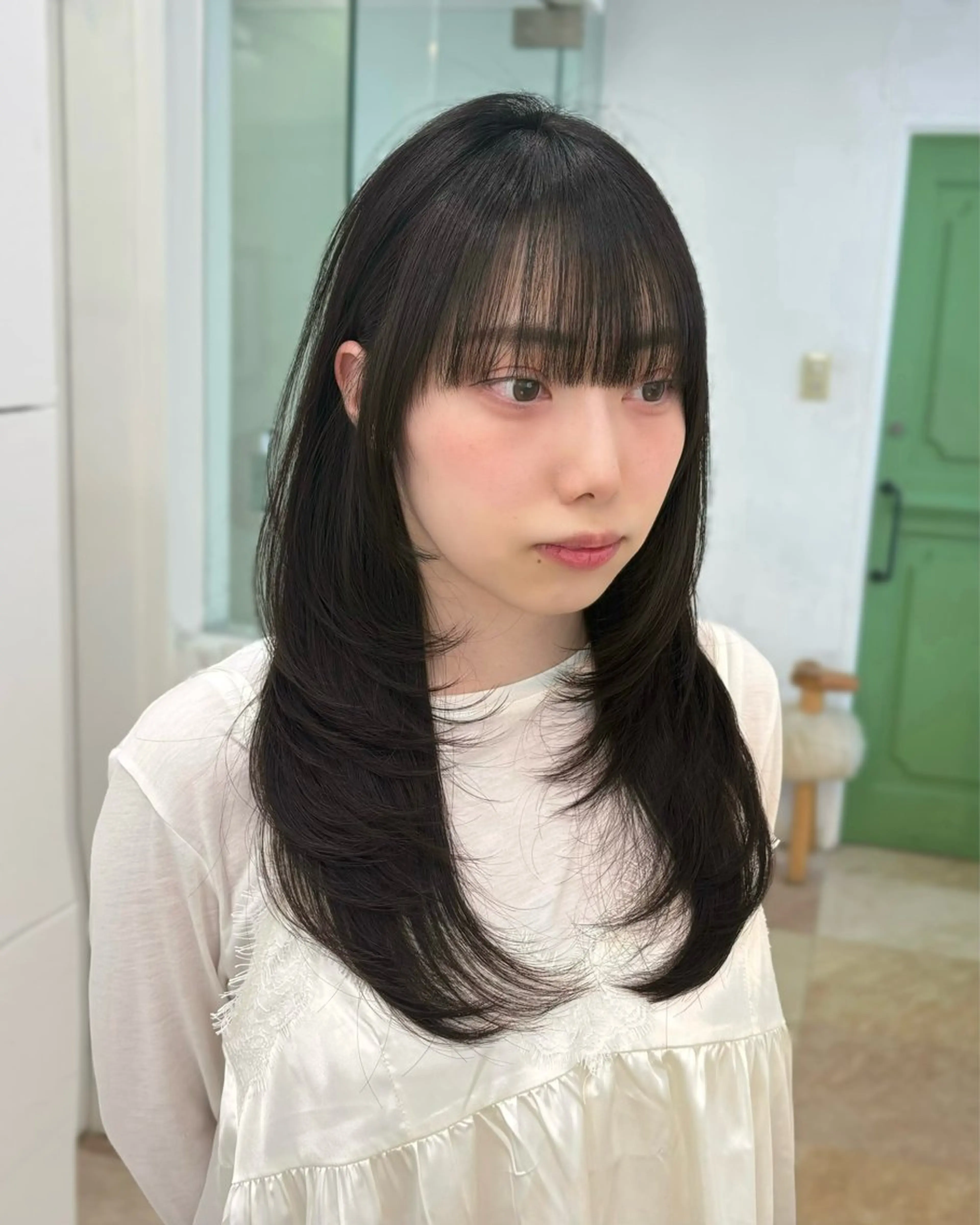 セミロング カット 🫧あやね/カットモ デル/仙台美容室🫧のヘアスタイル