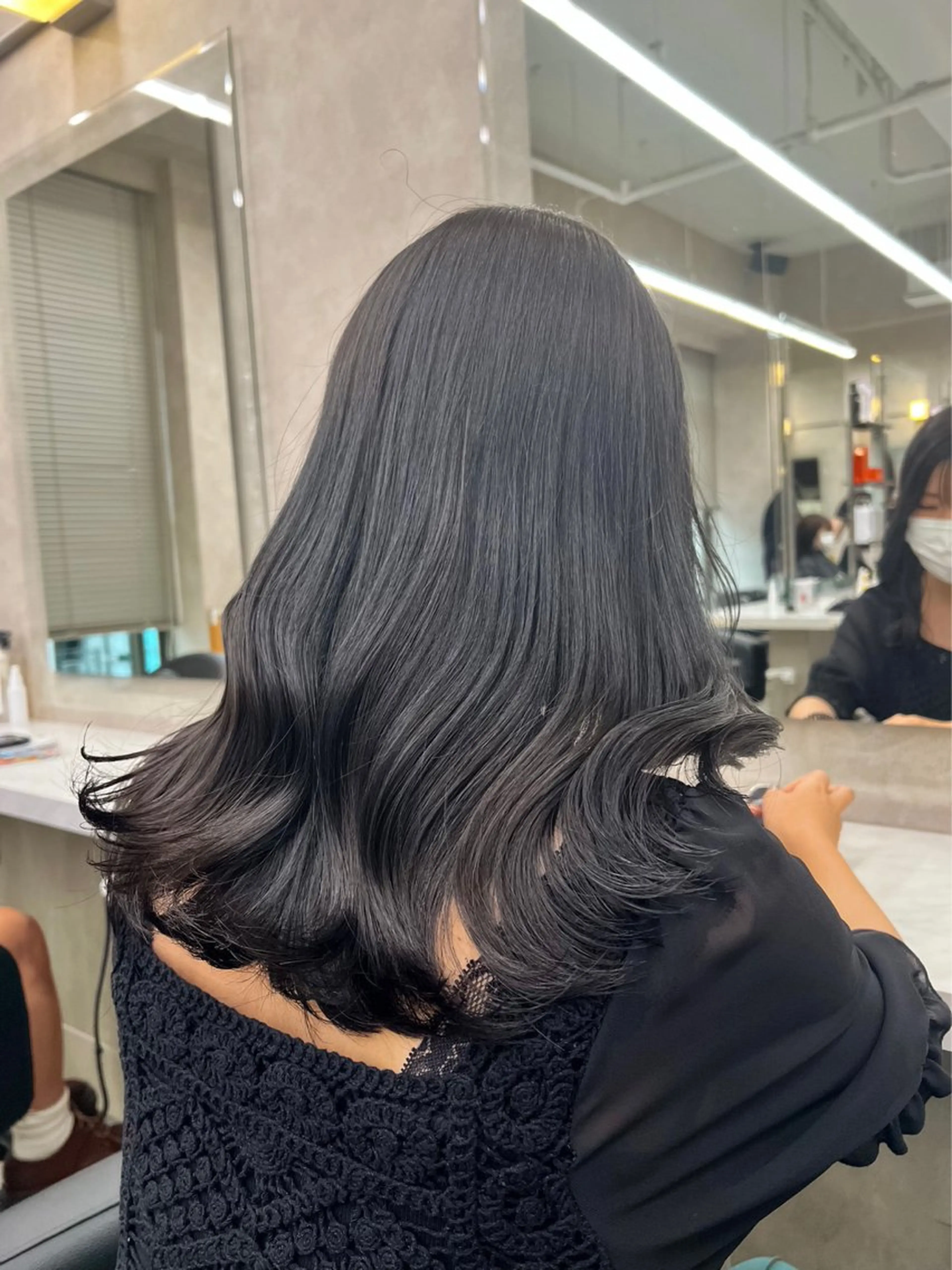 セミロング カラー ヘアアレンジ Over hair_ misakiのヘアスタイル