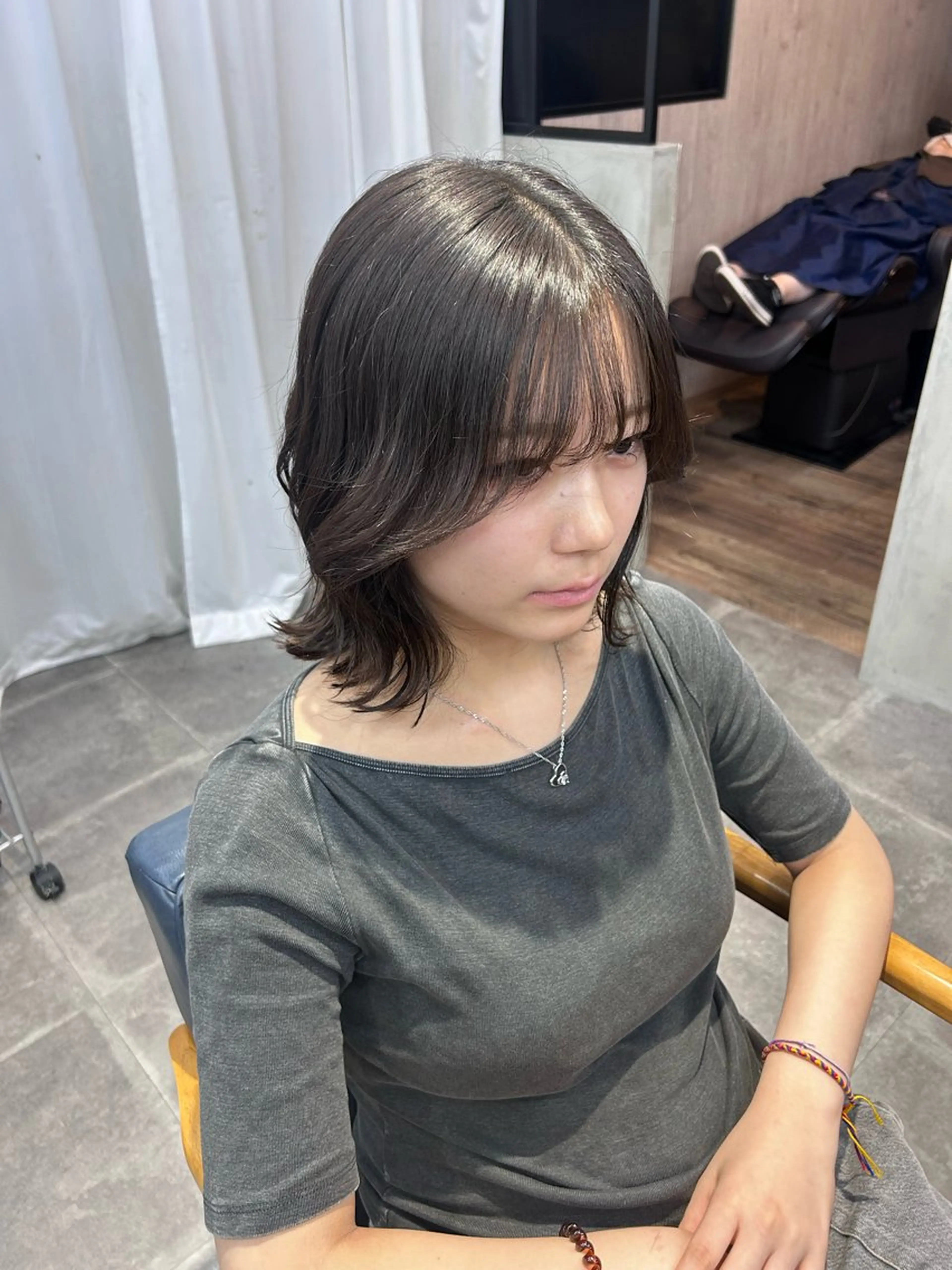 ミディアム 韓国×髪質改善カラー 💎hinaのヘアスタイル