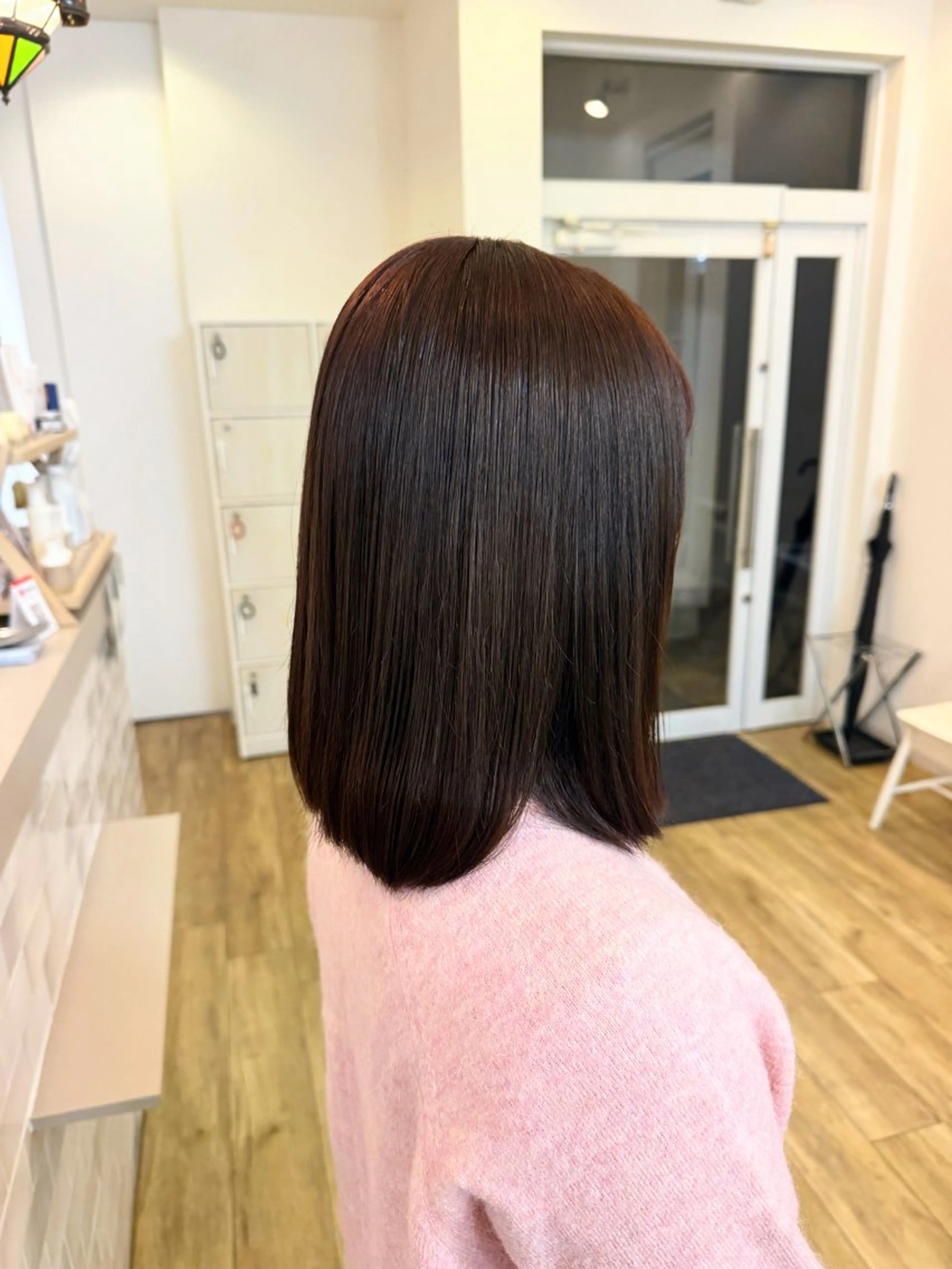 ミディアム カラー ブラウンカラー 高村 りなのヘアスタイル