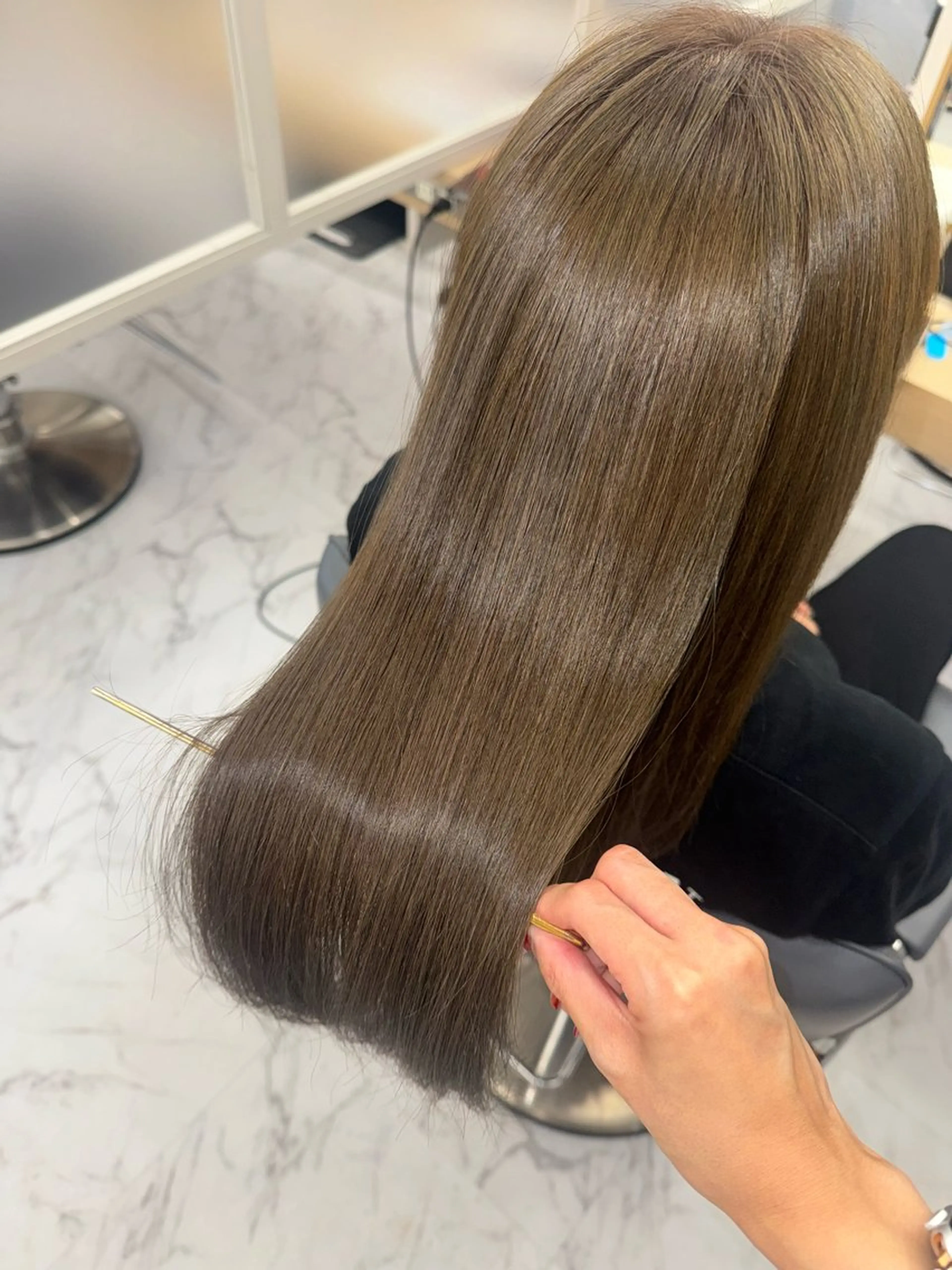 ロング カラー ヘアカラー トリートメント ヘッドスパ 韓国/アイドルヘア 🎀みづきのヘアスタイル