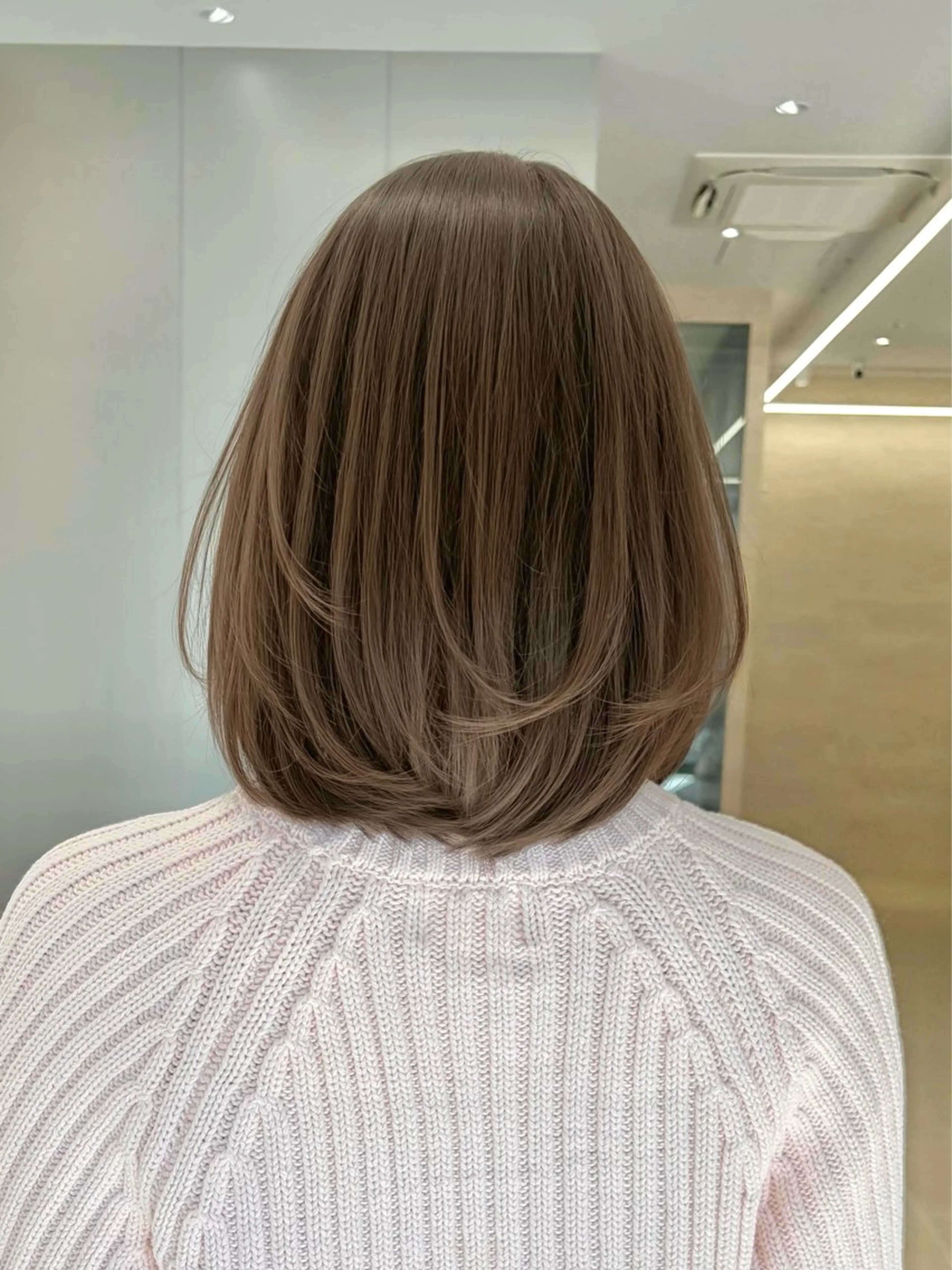 ミディアム レイヤーカット 似合わせカット カット 韓国/タッセルボブ /レイヤーボブのヘアスタイル