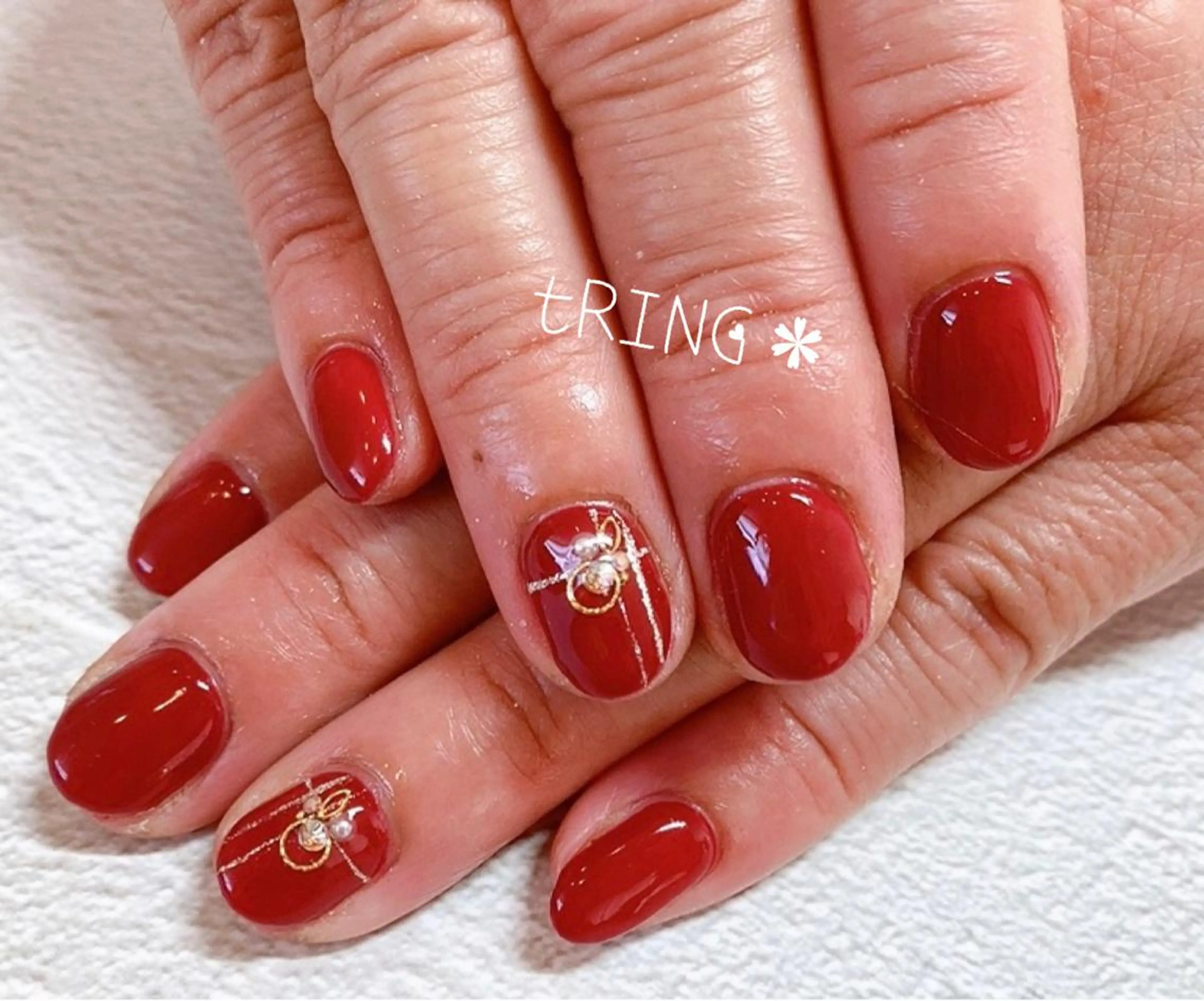 ネイル ハンドネイル tRING＊ しいの木台のネイルデザイン