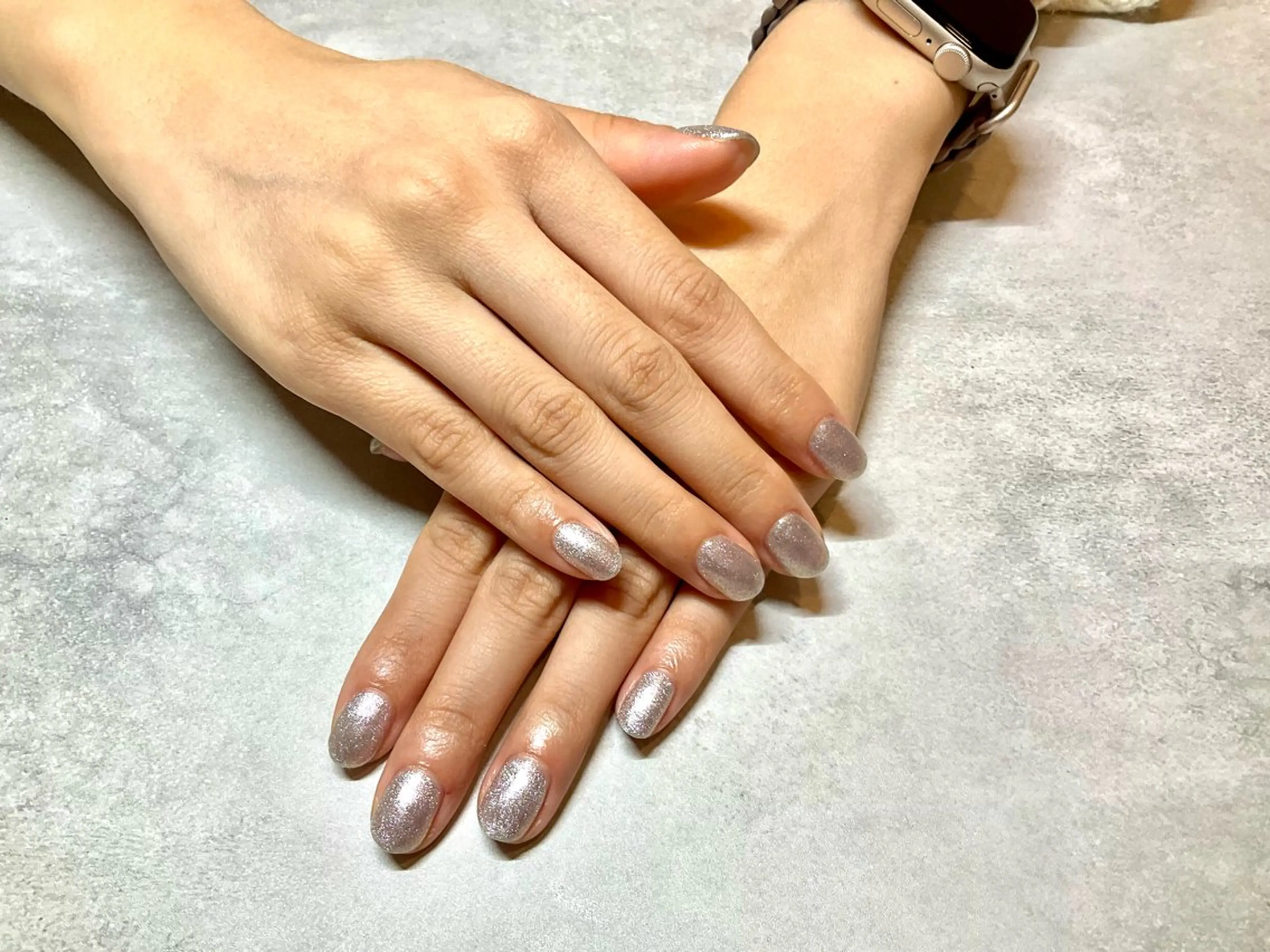 ネイル ラメ(グリッター) ピンク ごとう れいこのネイルデザイン