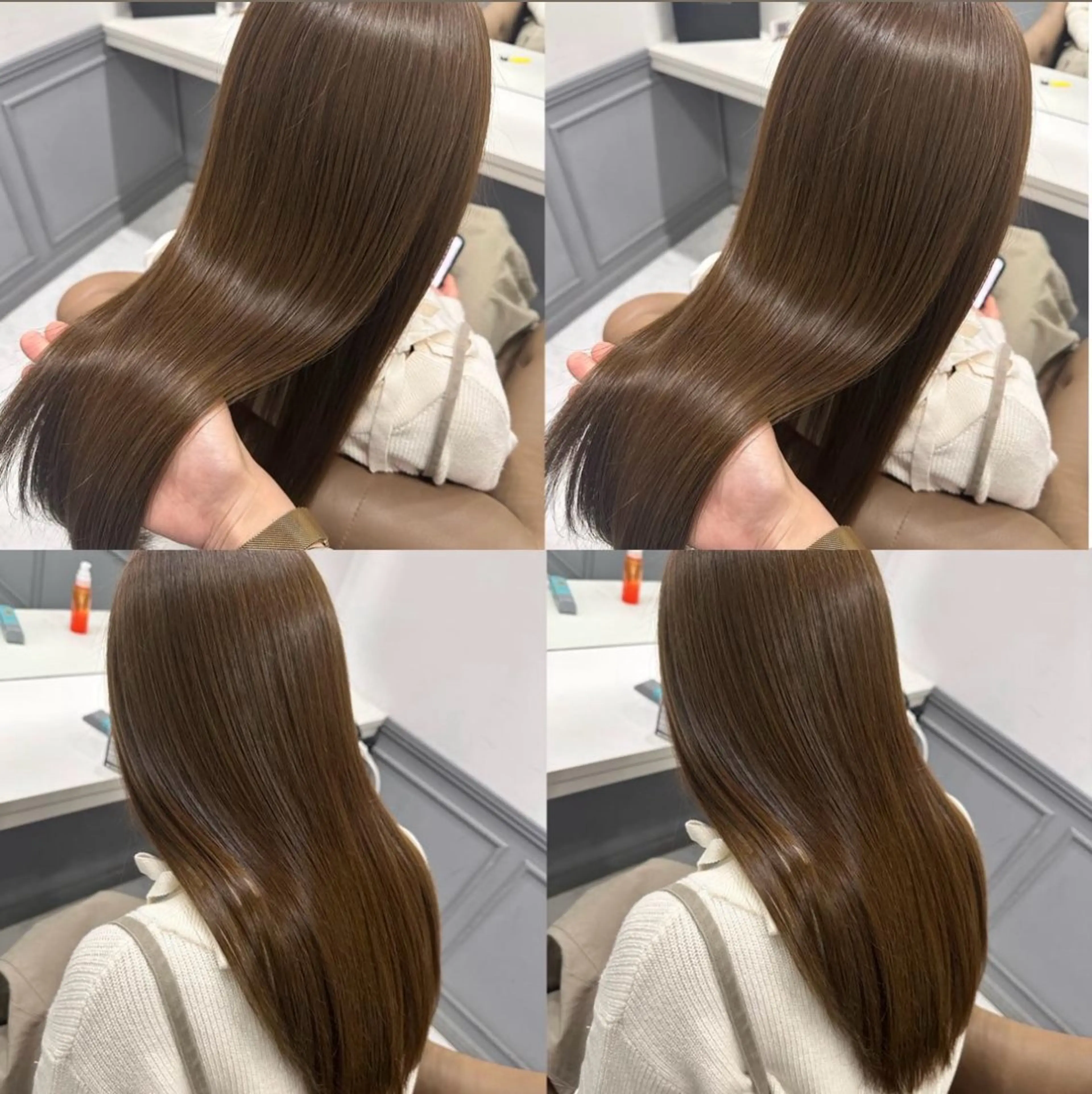 ロング ヘアカラー トリートメント 髪質改善 /絹髪🫧ゆたかのヘアスタイル