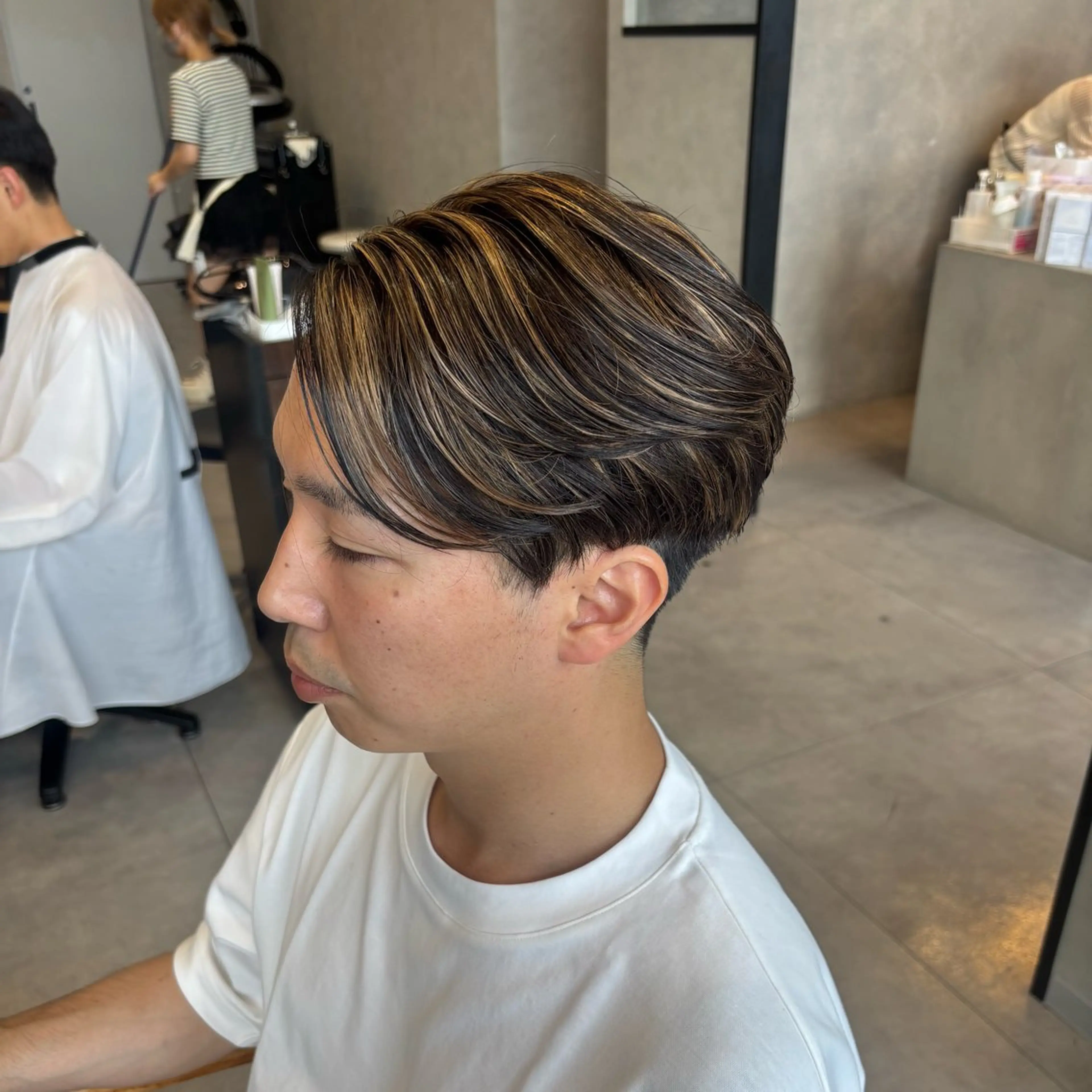 カラー 心美/ブリーチなし 透明感カラーのヘアスタイル