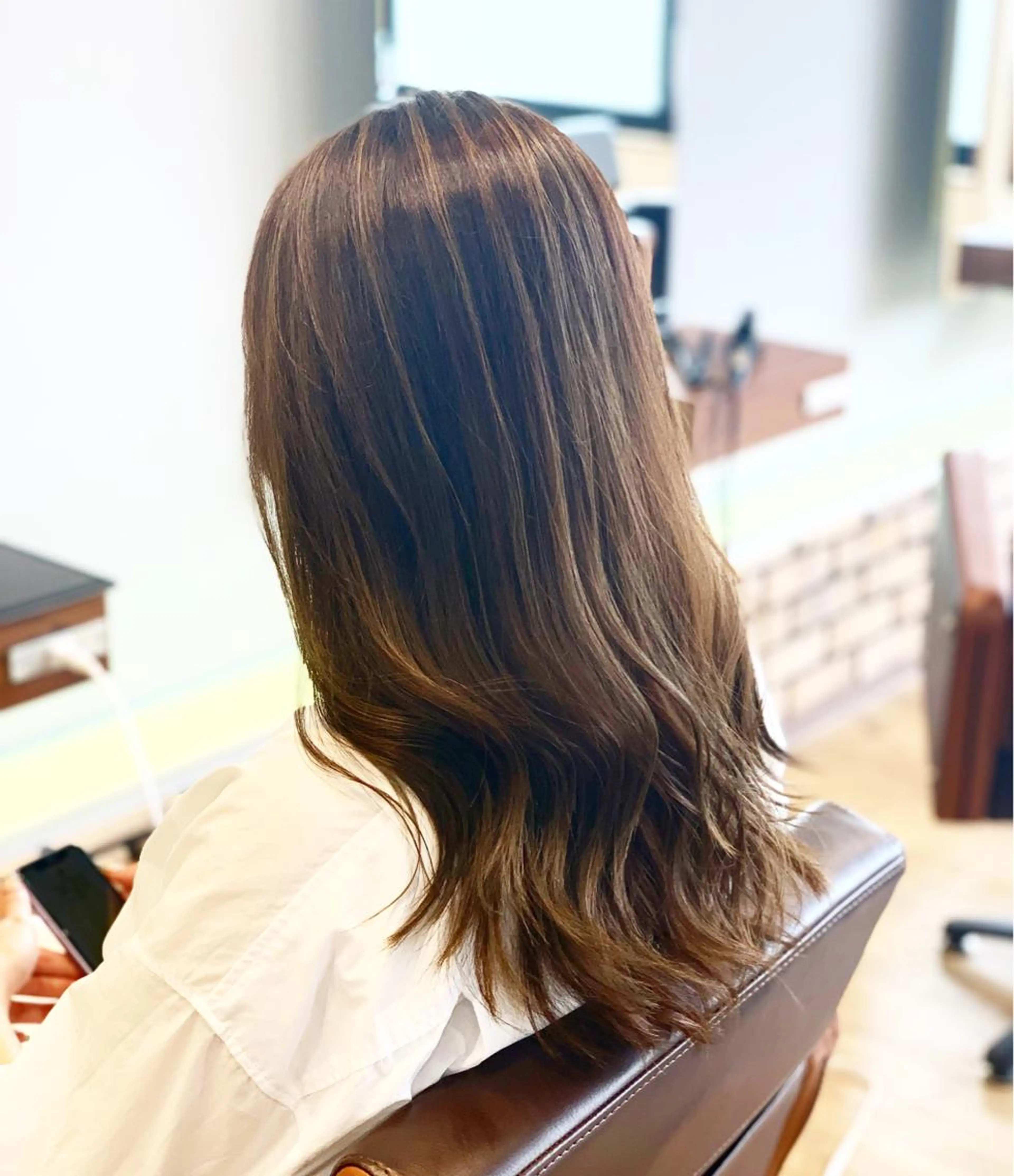 ヘアカラー &5ステップ トリートメントの写真