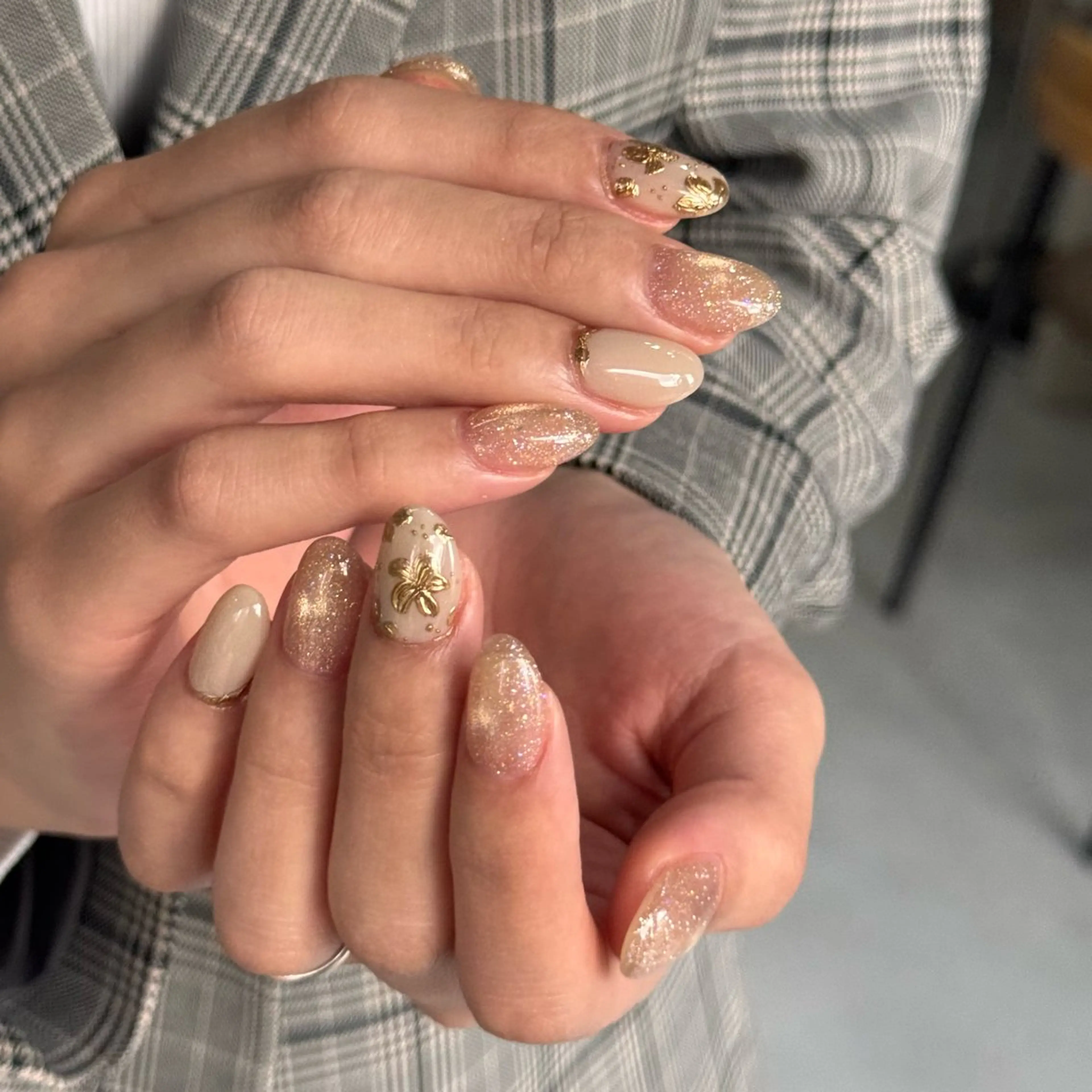 ネイル オフィスネイル ハンドネイル HARUKA ネイリスト福岡/薬院のネイルデザイン