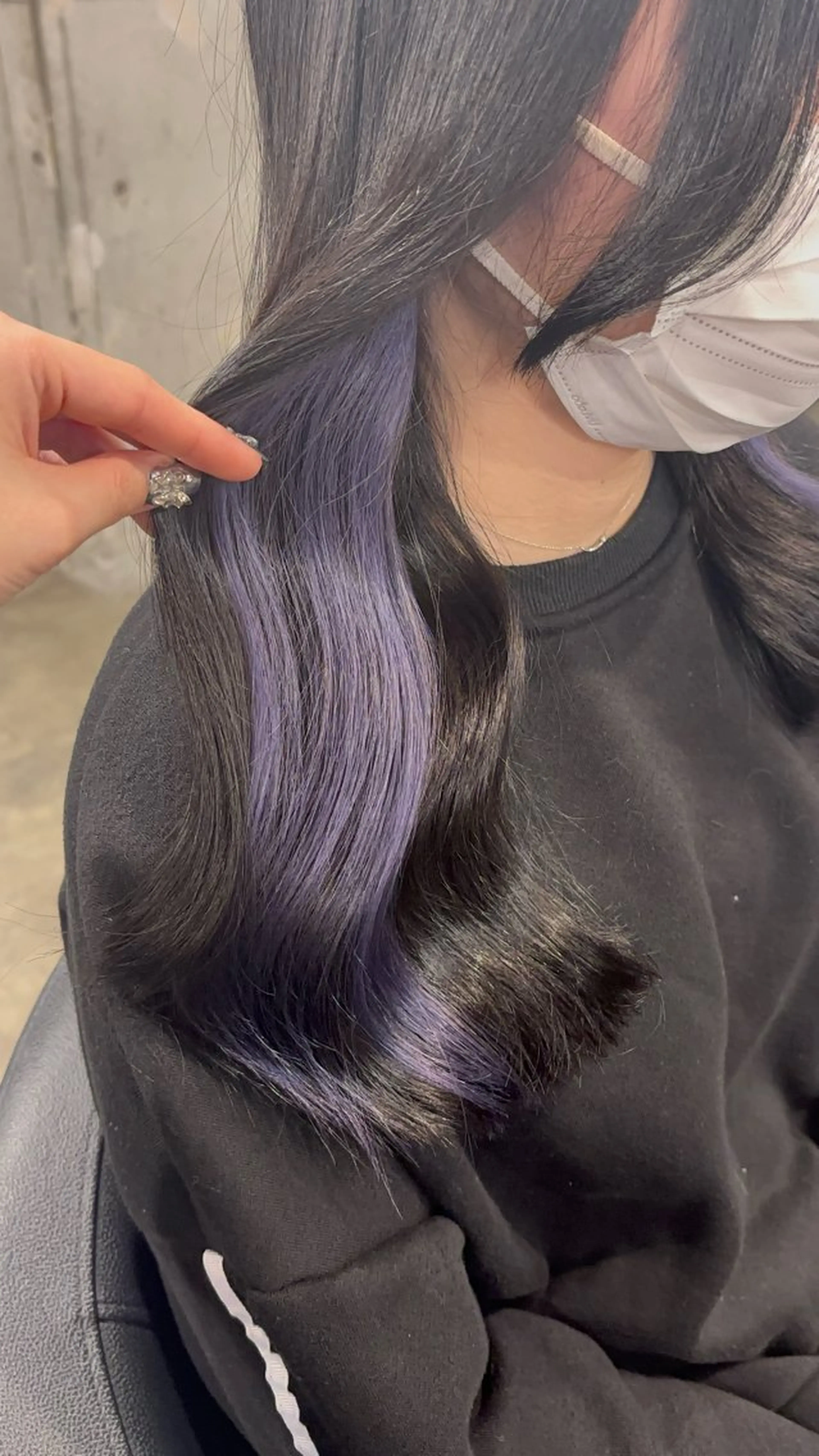 ロング カラー ブルーカラー ブルーラベンダー ラベンダーカラー シルバー alicetokyo 🦋宮葉🦋のマツエク・マツパデザイン