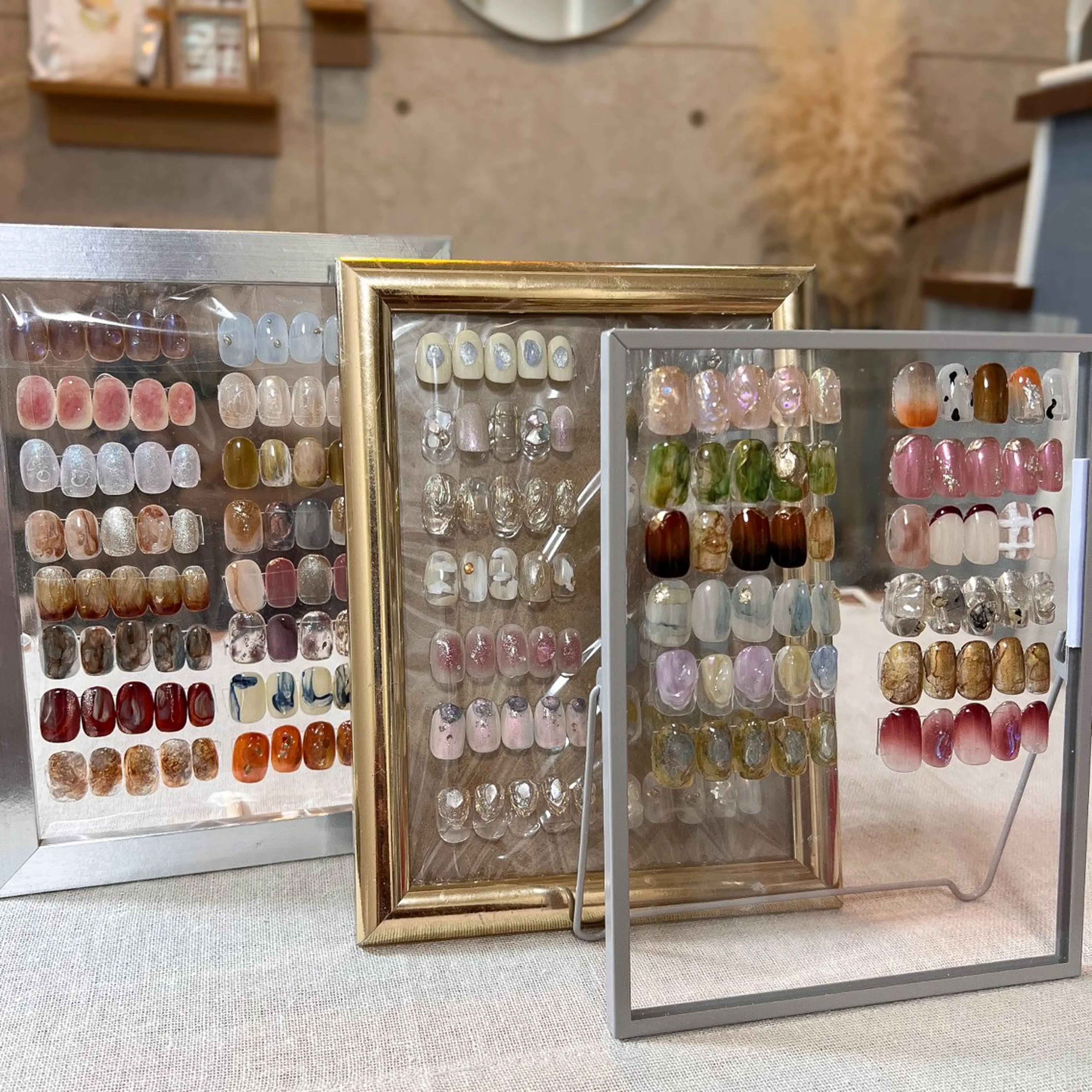 ネイル ニュアンスネイル ぷっくりネイル 冬ネイル pointillé .ayaのネイルデザイン