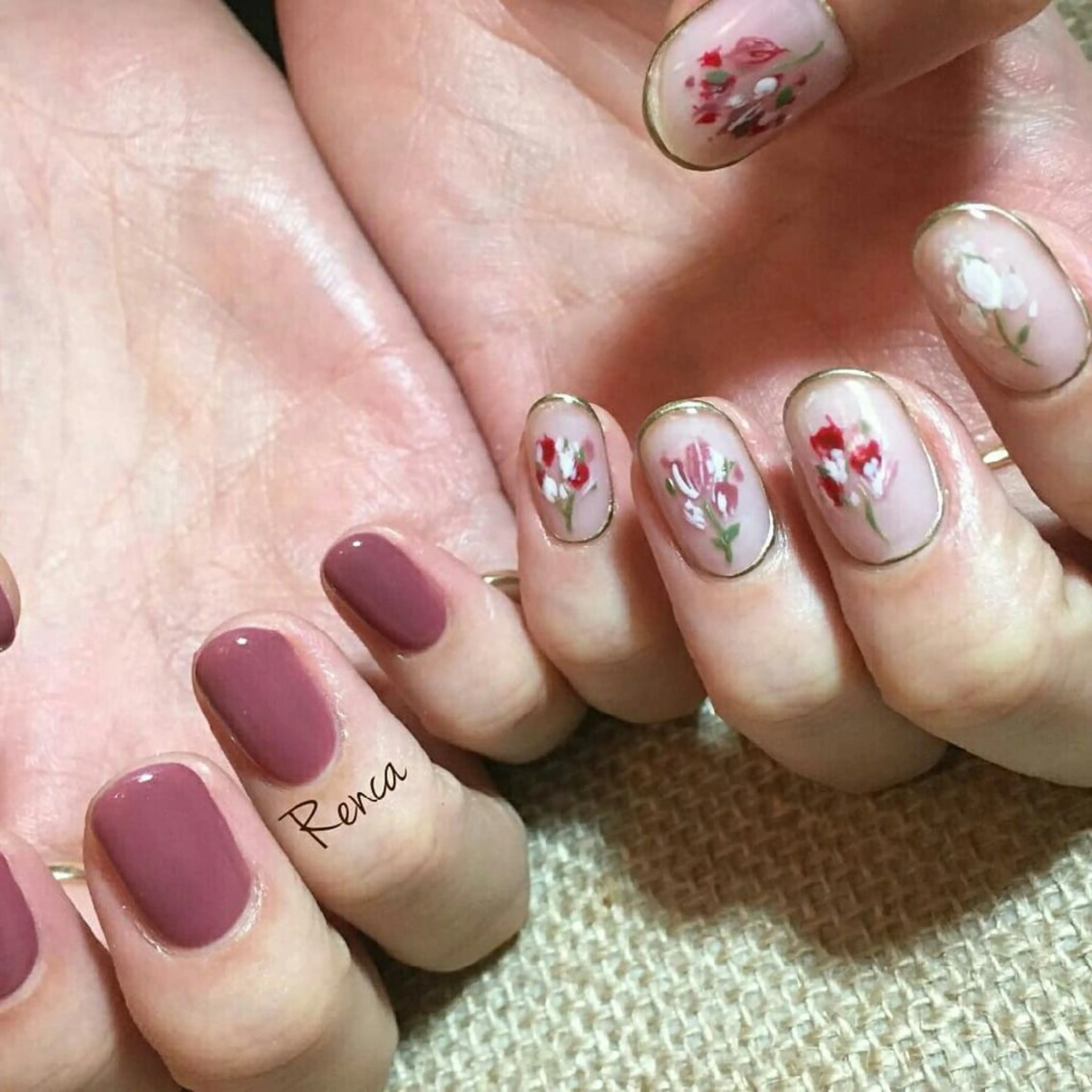 ネイル ハンドネイル 山田 貴子のネイルデザイン