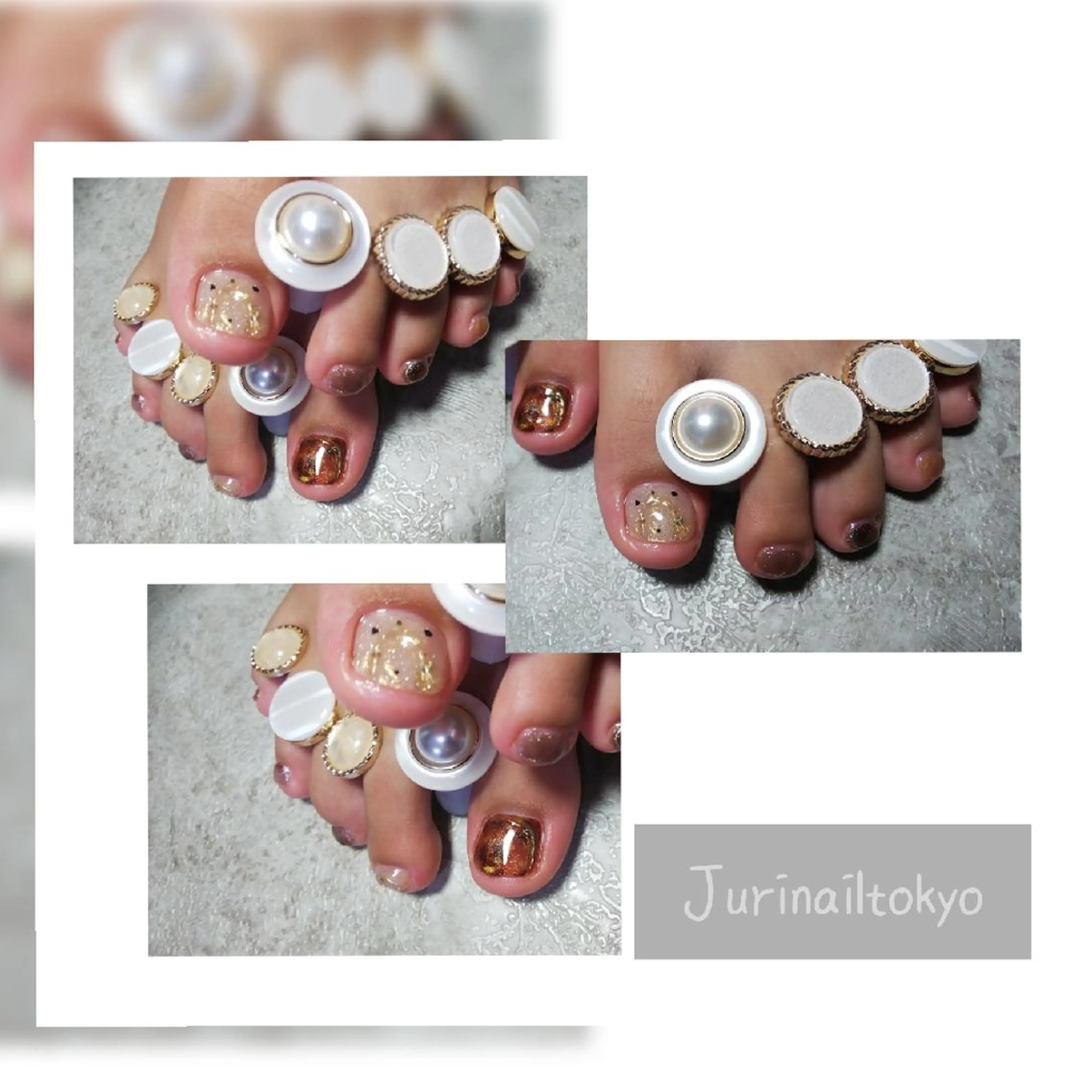 ネイル フットネイル jurinail tokyoのネイルデザイン