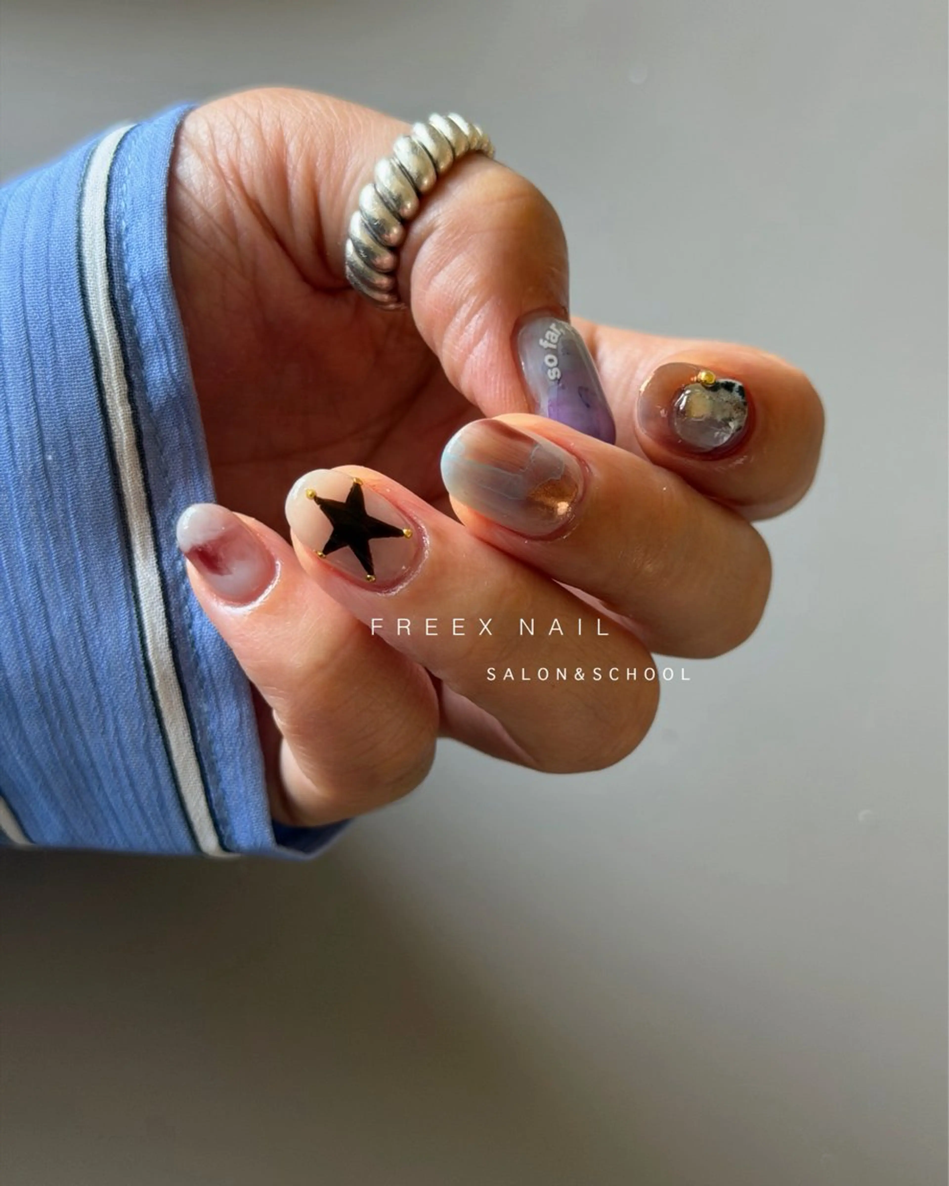 ネイル ハンドネイル freex nail /ニュアンス/個性派のネイルデザイン