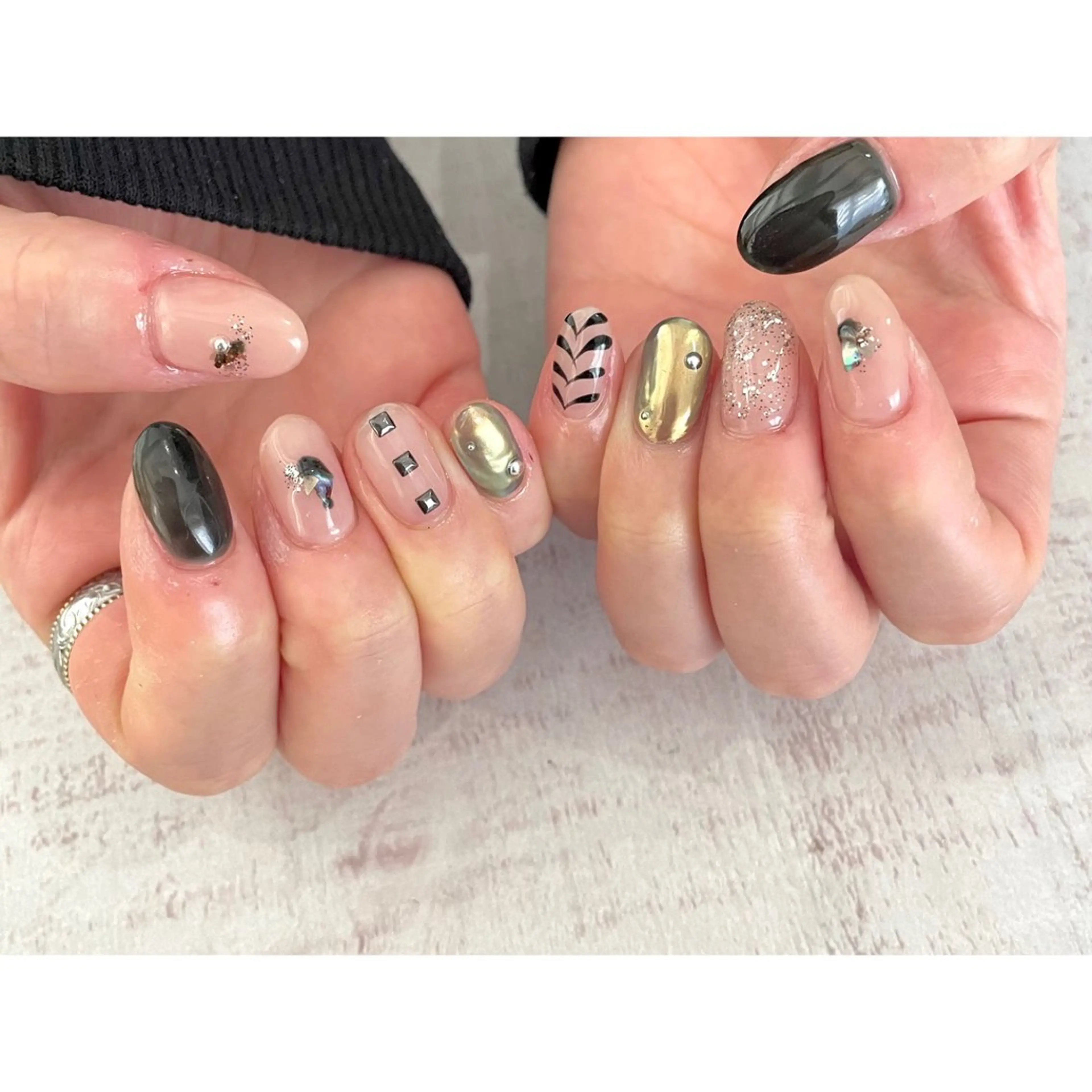 ネイル 𖡼 yumenoのネイルデザイン