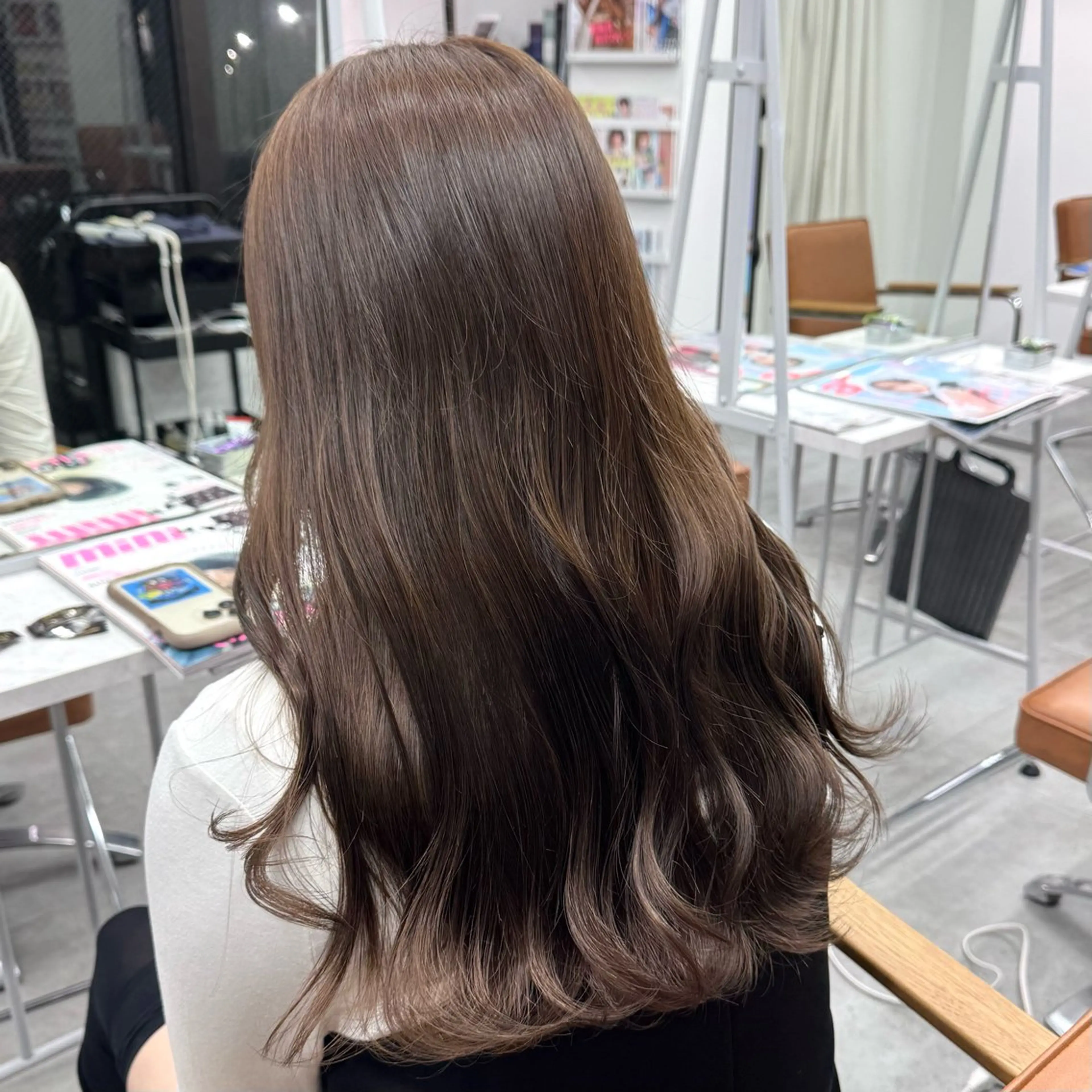 ロング カラー ヘアアレンジ ヘアカラー ブリーチなしカラー /新百合ヶ丘/安形翔のヘアスタイル