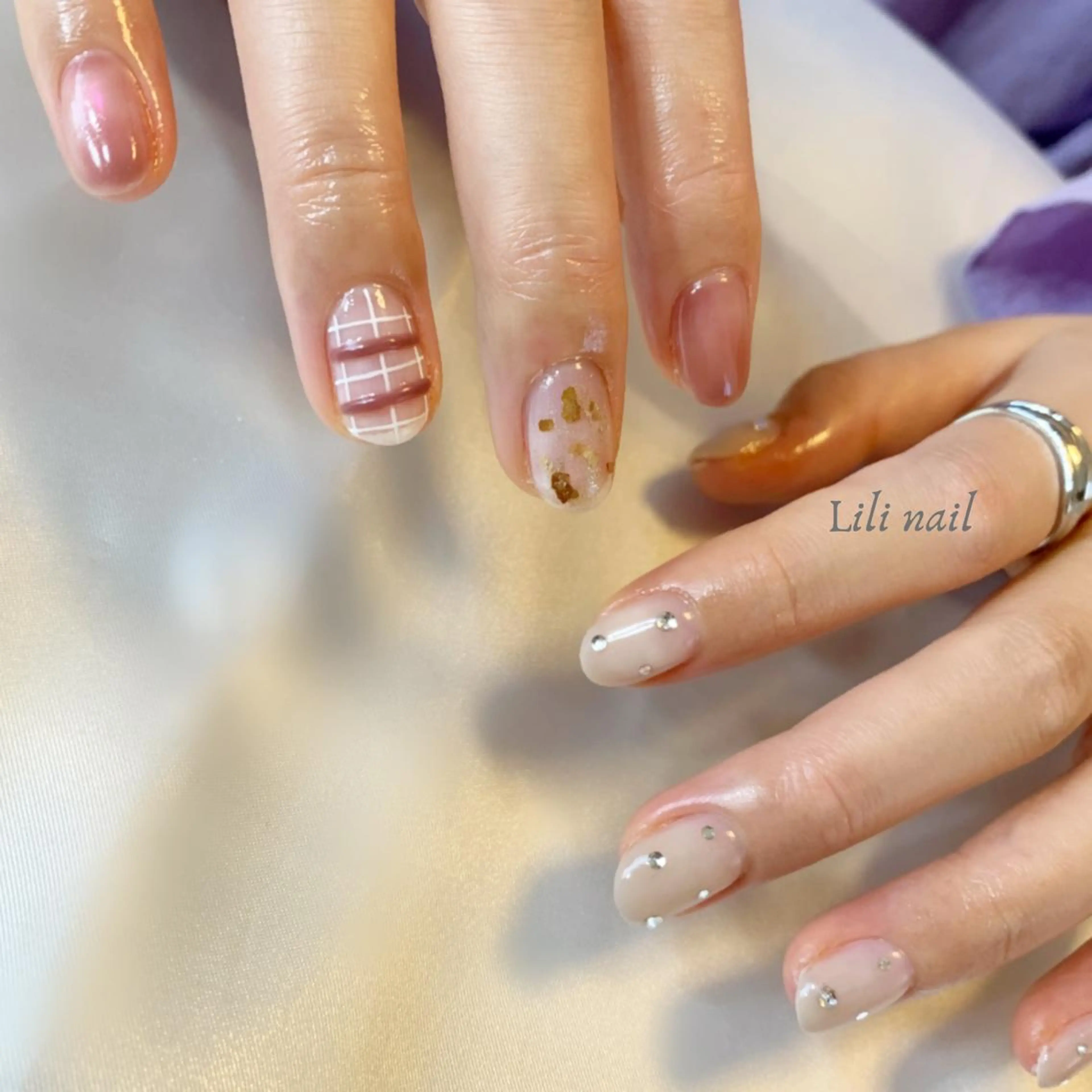 ネイル 卒業式 春ネイル ハンドネイル Lilibeauty salonのネイルデザイン