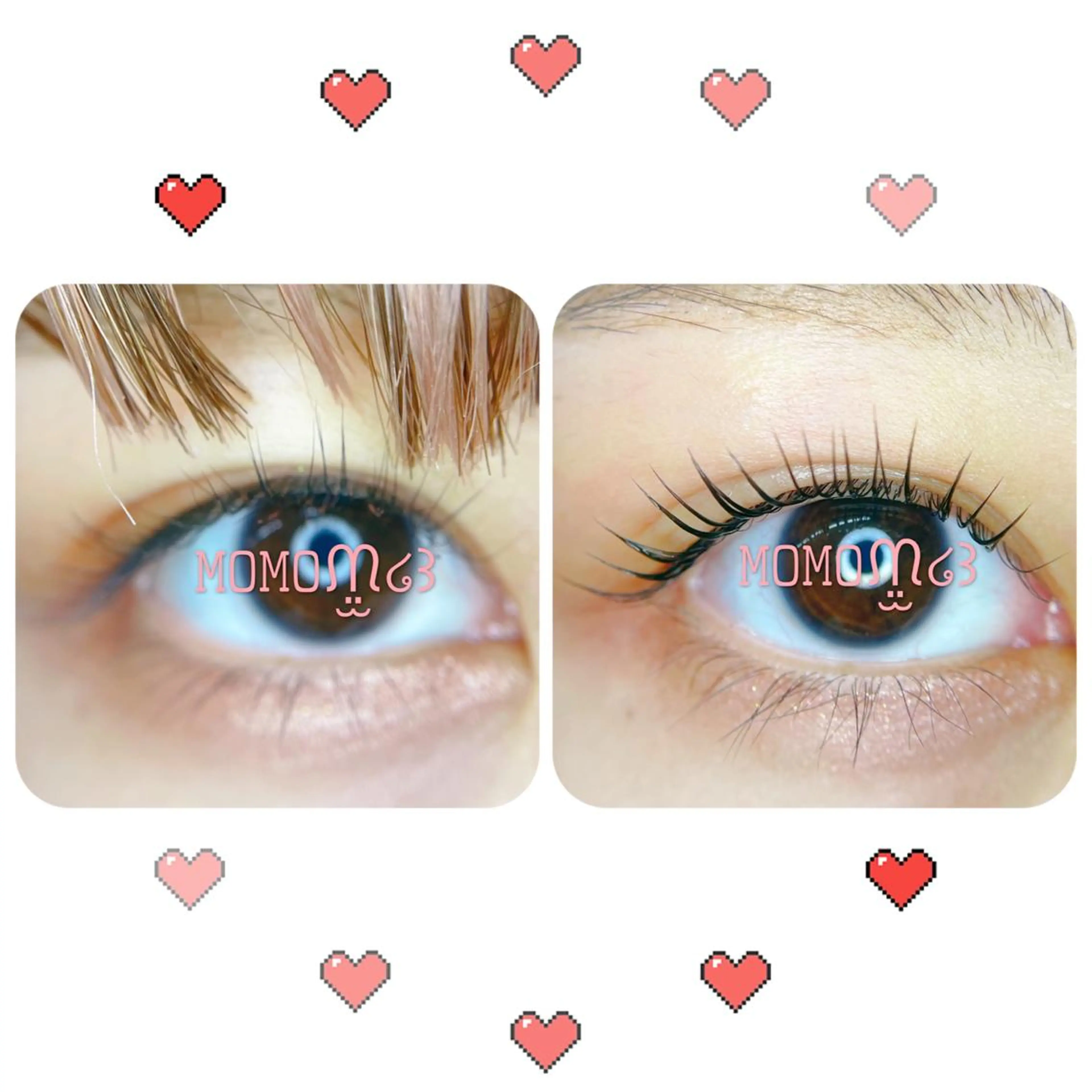 マツエク・マツパ フラットラッシュ ナチュラル パリジェンヌラッシュリフト 下まつげエクステ 一重×まつ毛パーマ モテデザインのプロ モモ🍑のマツエク・マツパデザイン