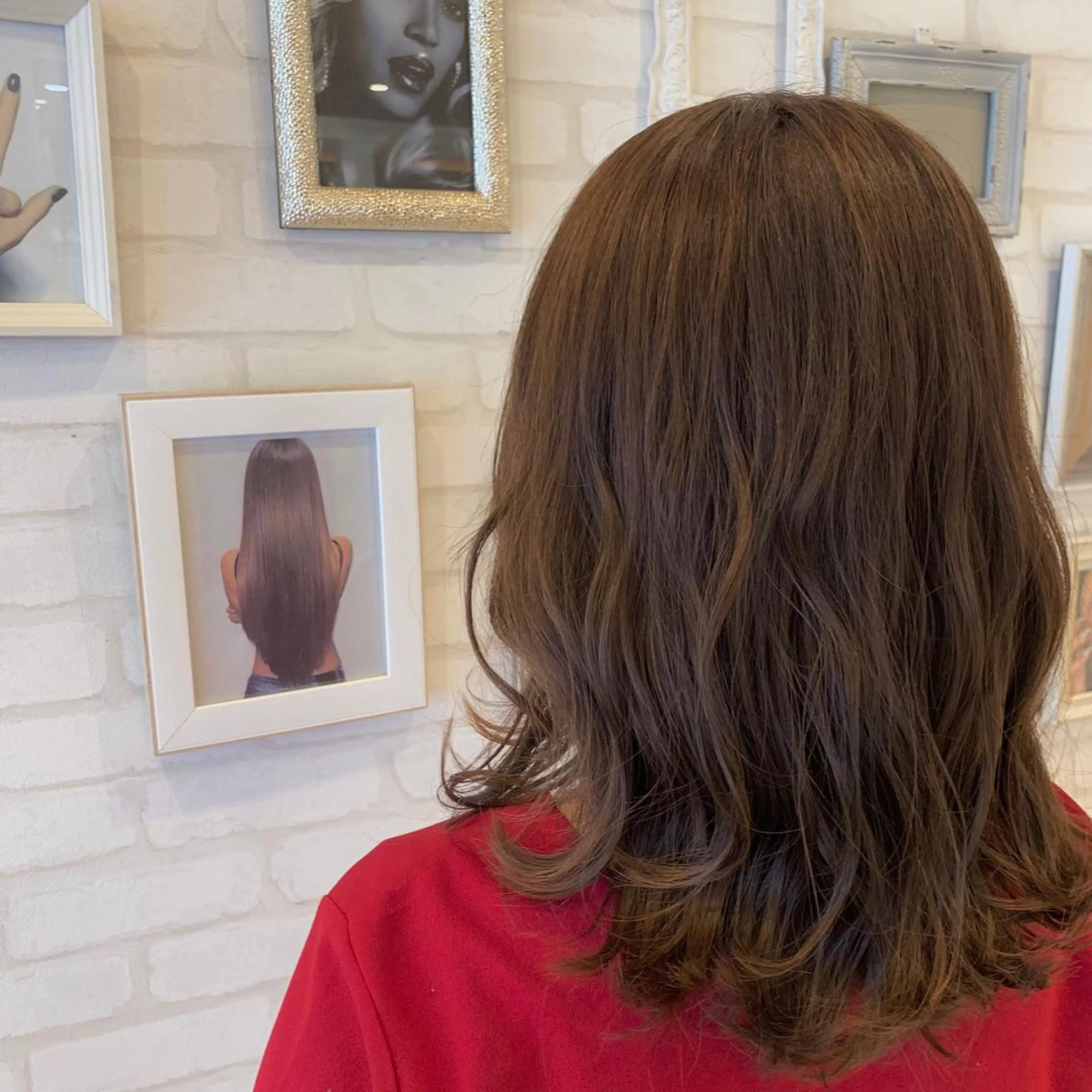 セミロング カラー 【髪質改善】 夏目結以のヘアスタイル