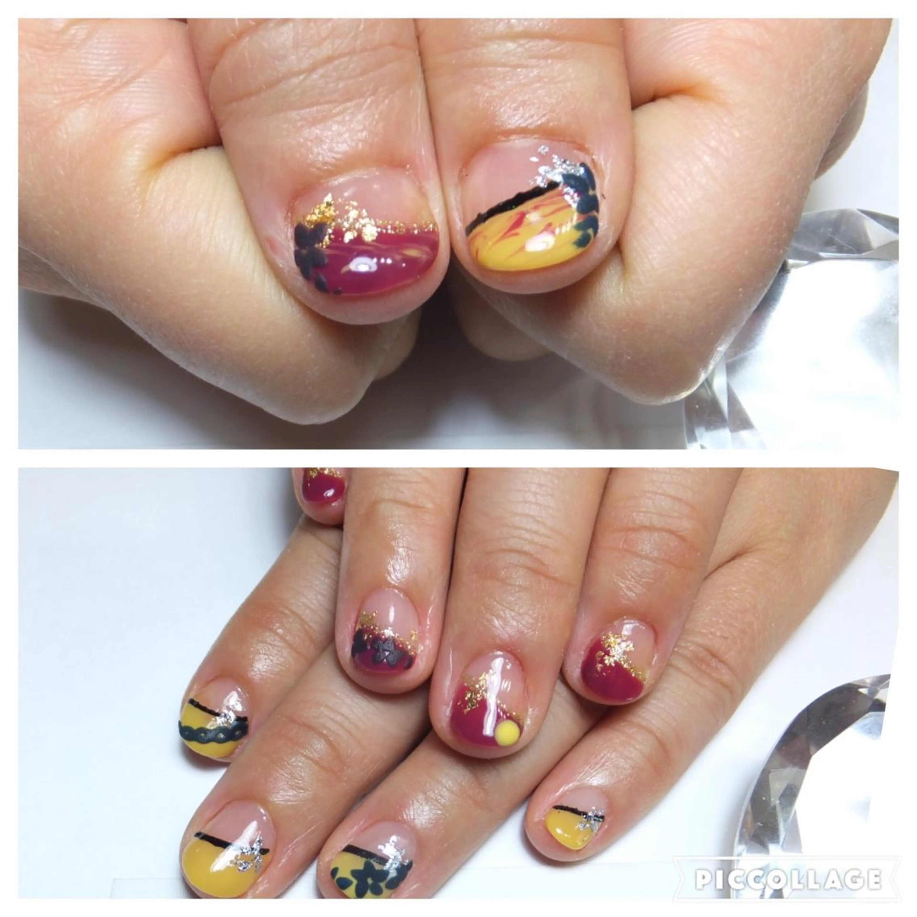 ネイル 黄色 ネイリスト aicoのネイルデザイン