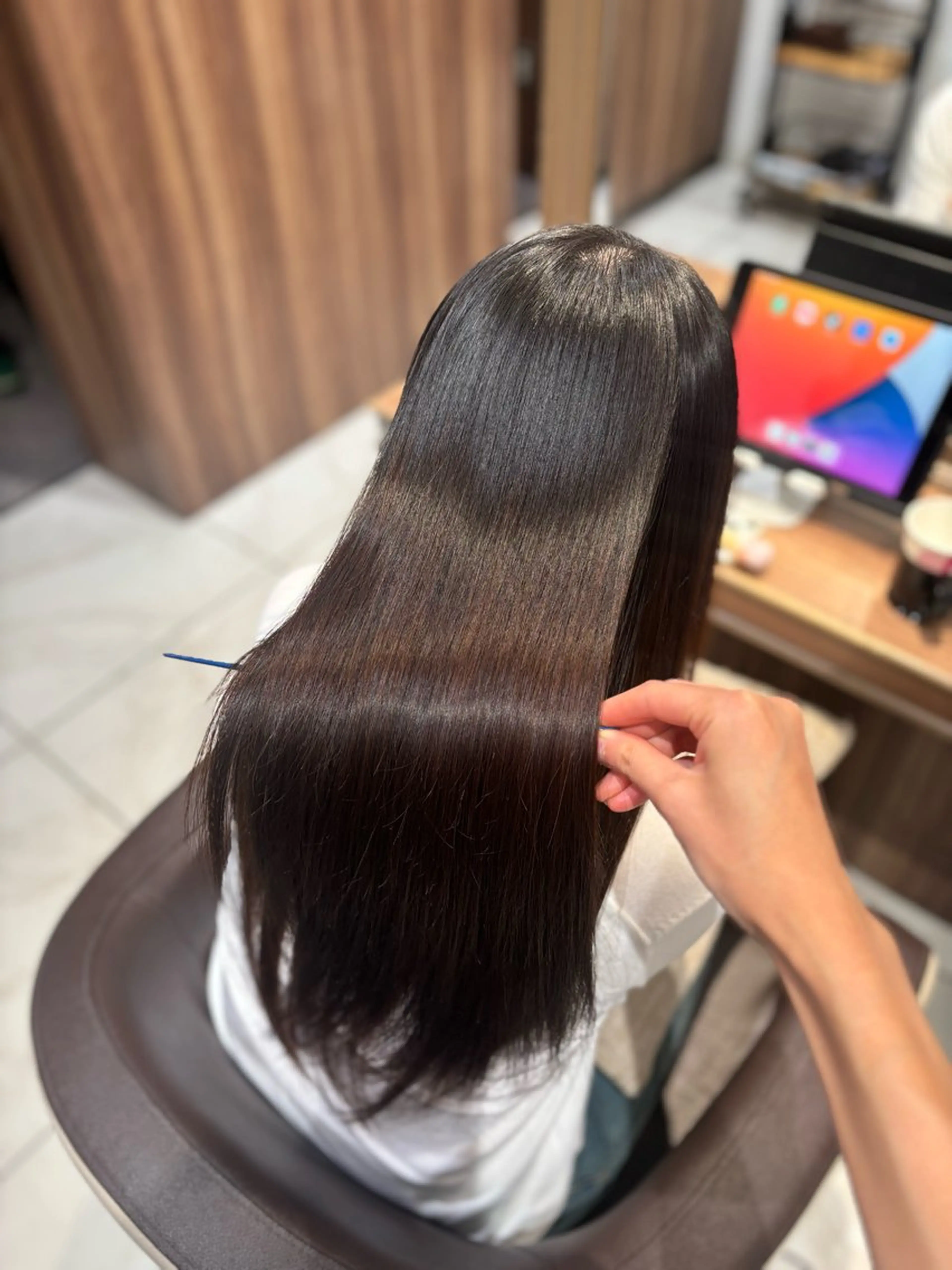 ロング パーマ ゆるふわパーマ🌸/ ハイトーン/あゆみのヘアスタイル