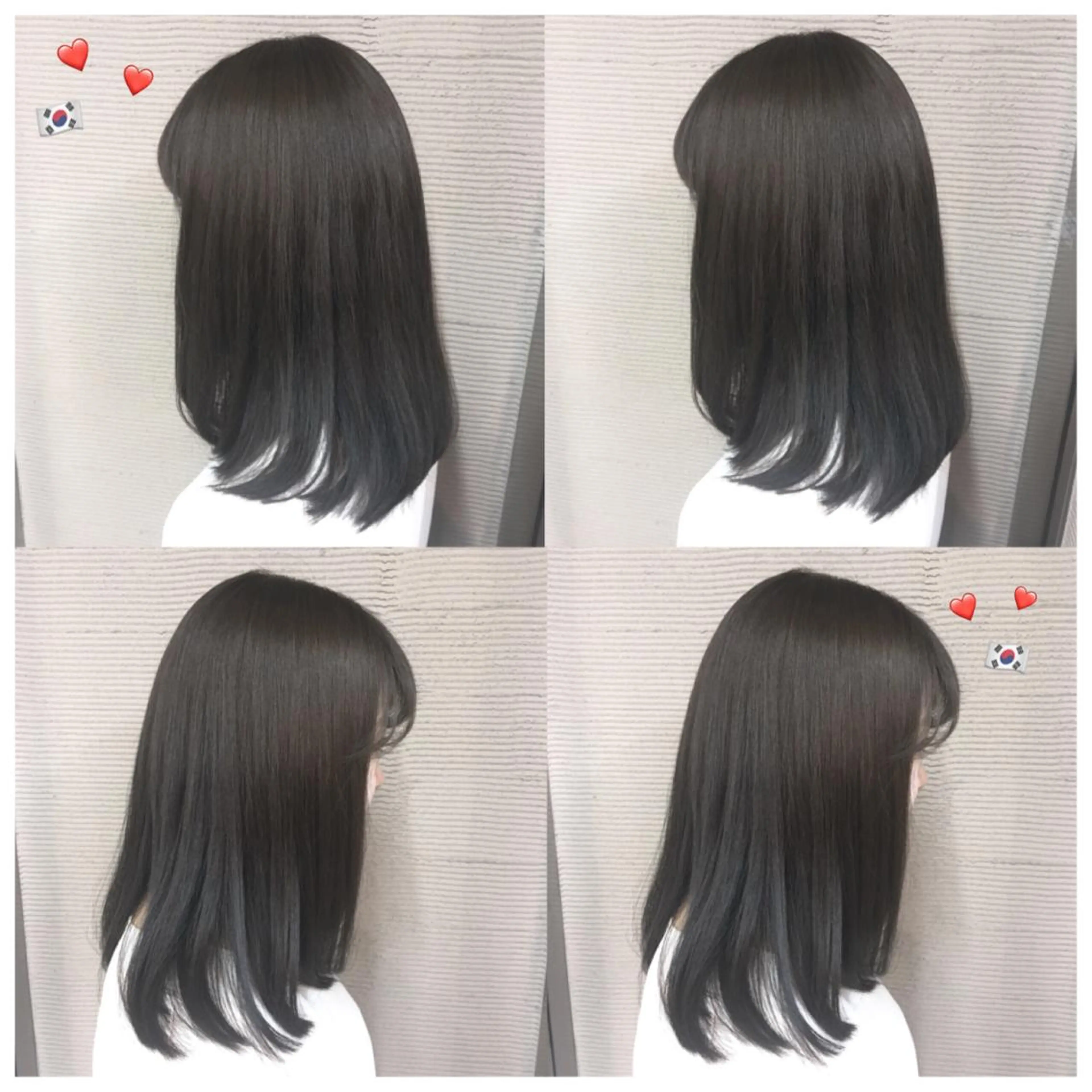 ミディアム カラー グレージュ イルミナカラー 韓国ヘア得意❤︎森澤 悠佳のヘアスタイル