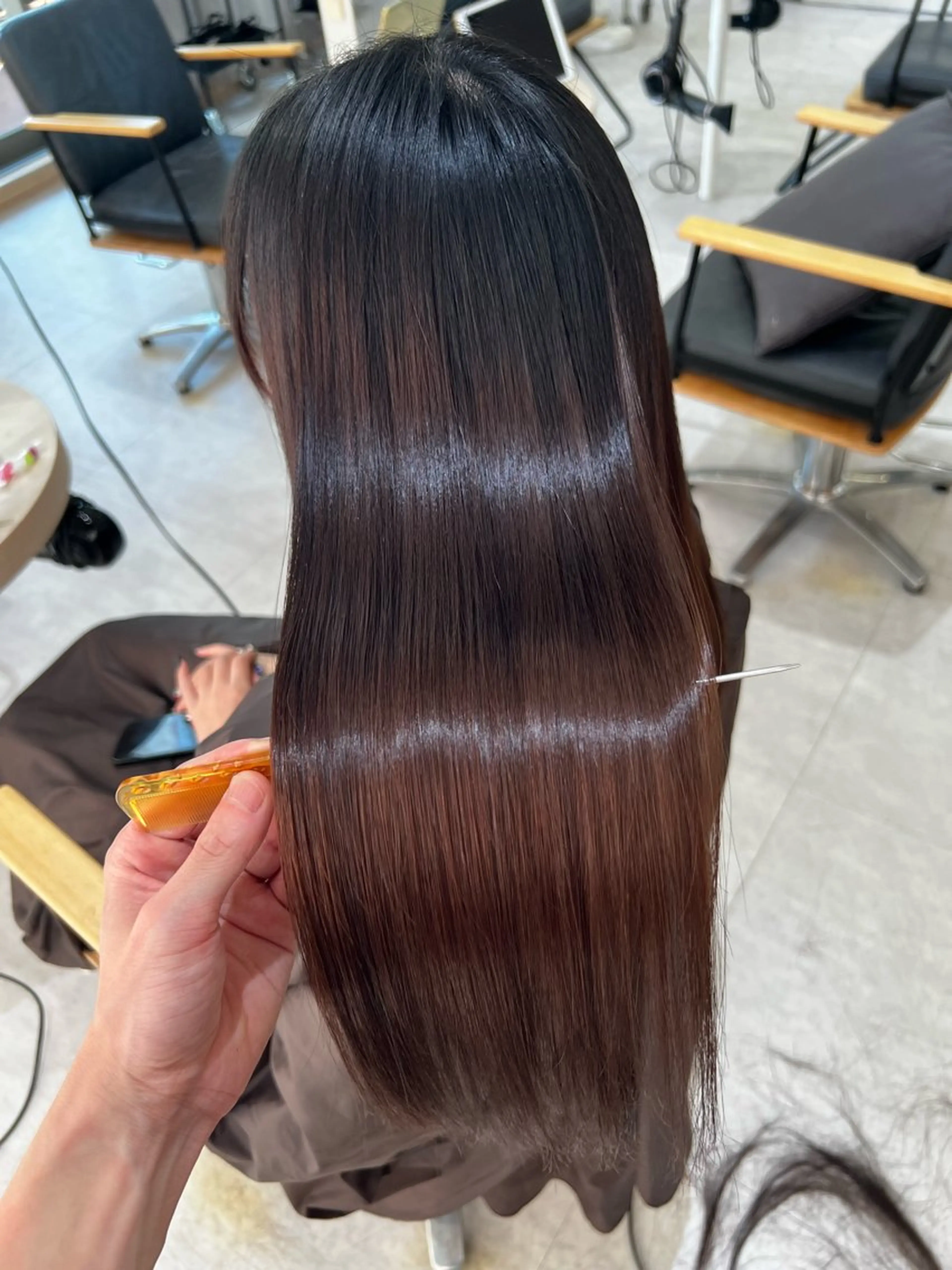 ロング 髪質改善 カット トリートメント 松田卓也🌟髪質改善 🌟縮毛矯正🌟艶髪のヘアスタイル