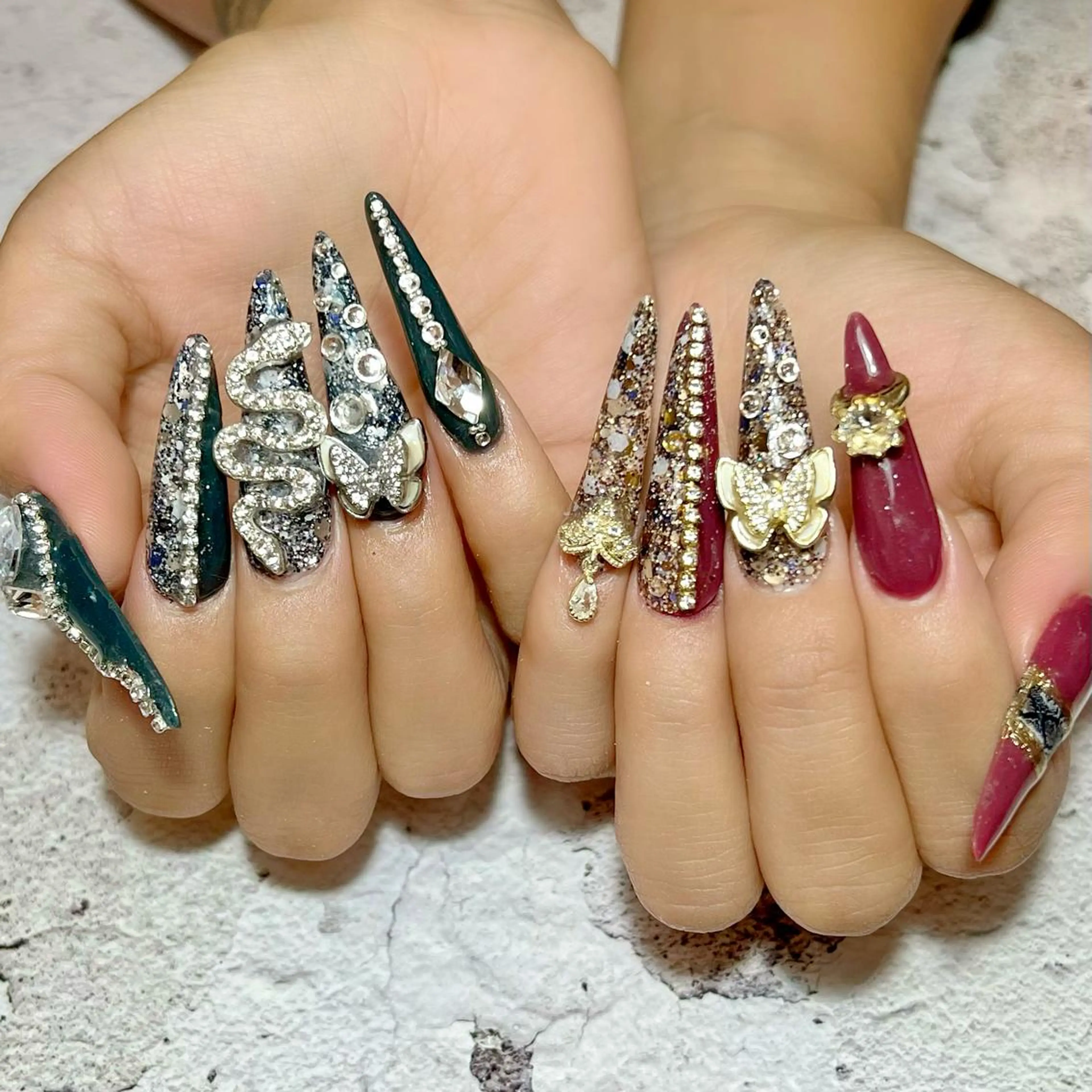 ネイル アートネイル スカルプネイル ハンドネイル Feel ‪‪☺︎‬Yuriaのネイルデザイン