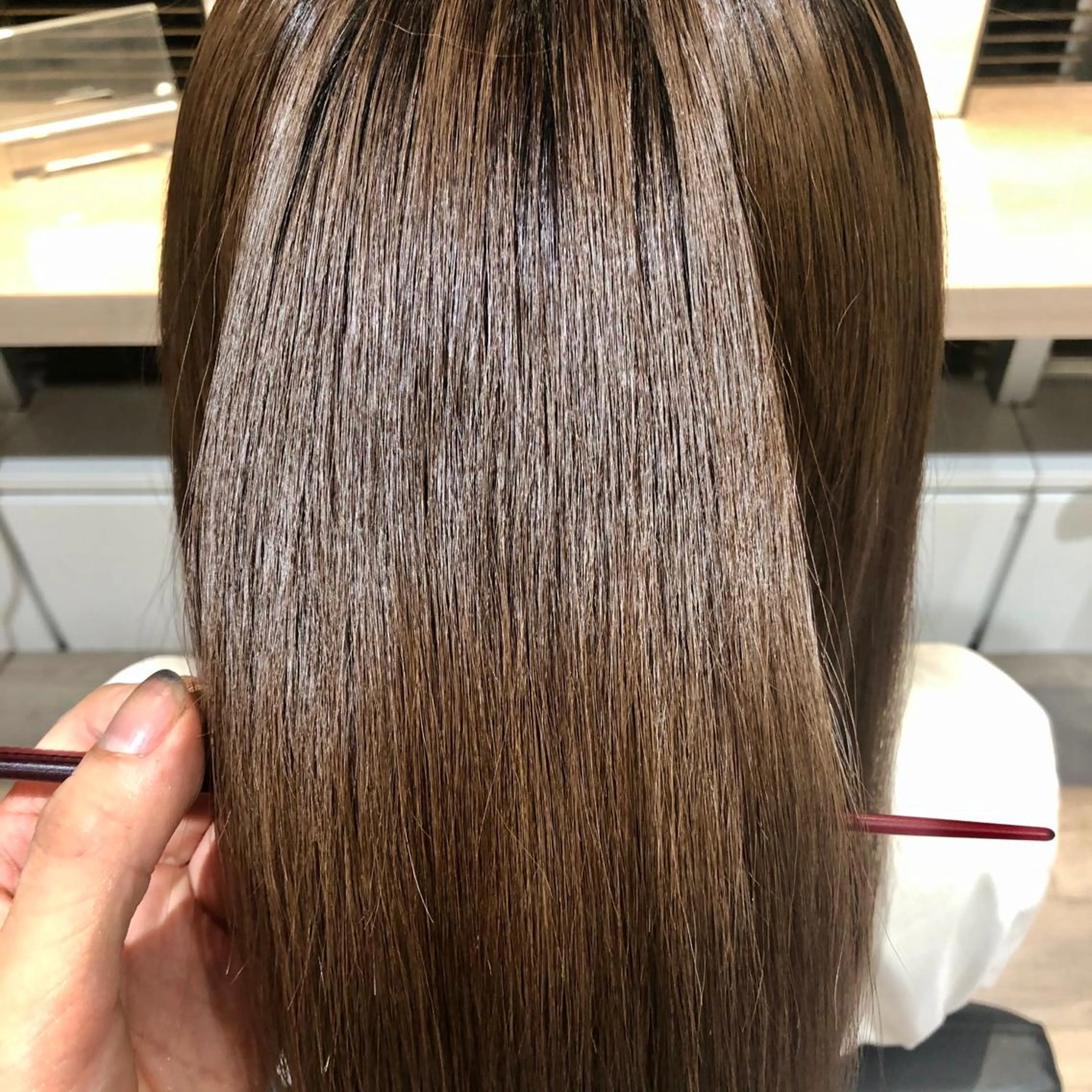 ロング 小顔カット トリートメント 酸熱トリートメント CYNTHIADUE 店長| IRISUのヘアスタイル