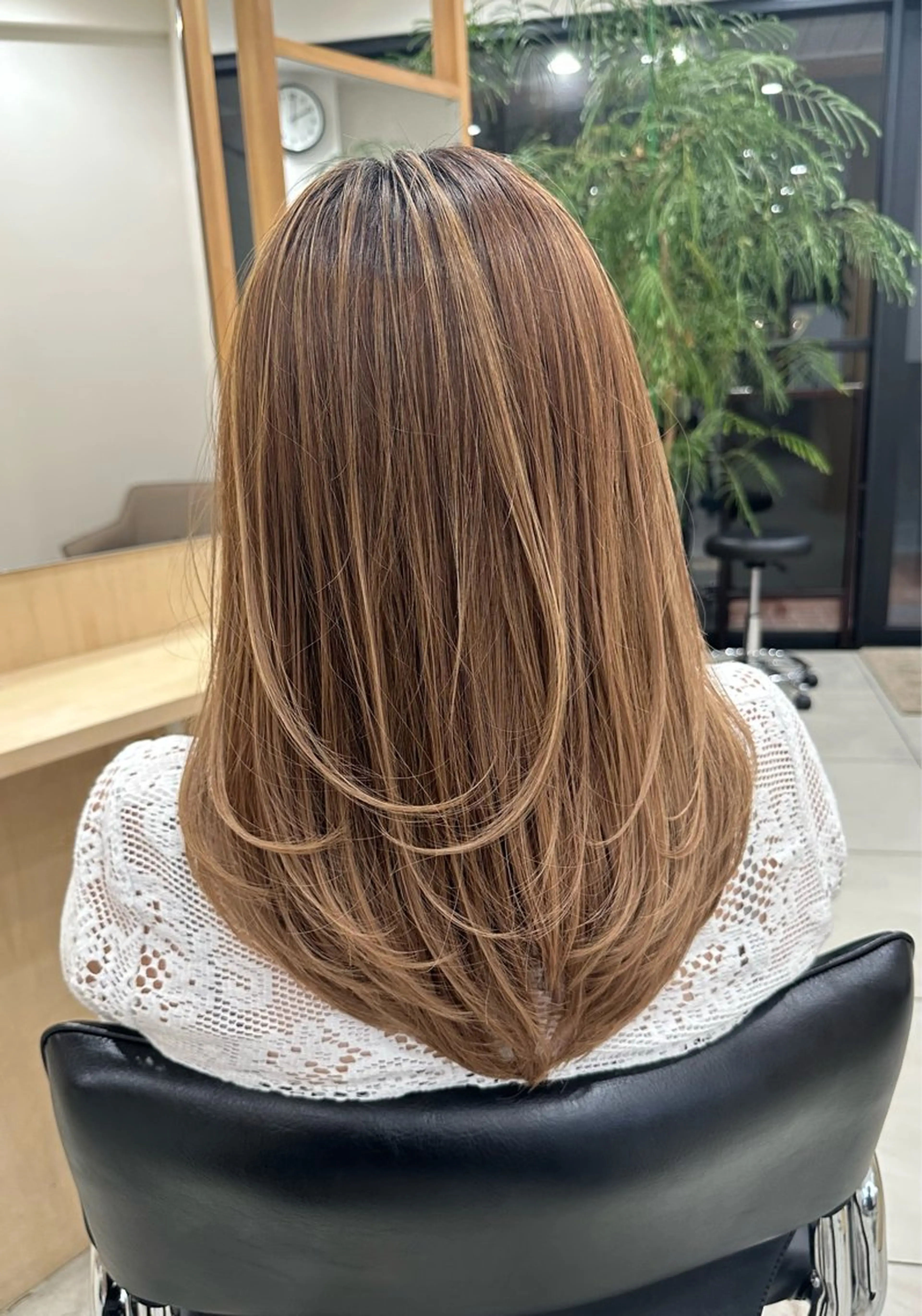 セミロング カラー 長谷川 大貴のヘアスタイル