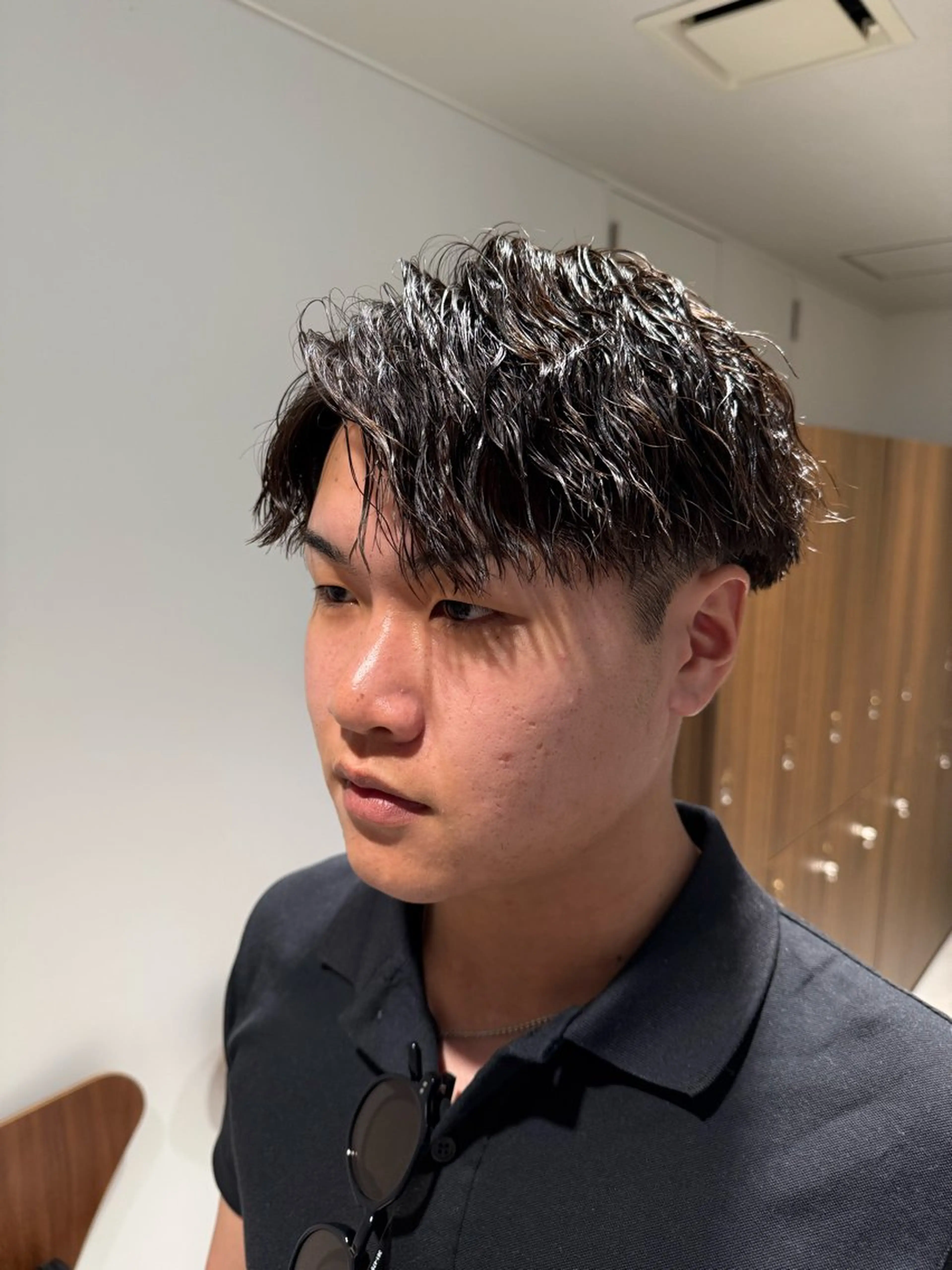 パーマ メンズ メンズパーマ スパイラルパーマ カット パーマ LICO HAIR＆RELAXATION 名駅店所属・メンズ特化美容師/ パーマ/波巻き/陸翔のヘアスタイル