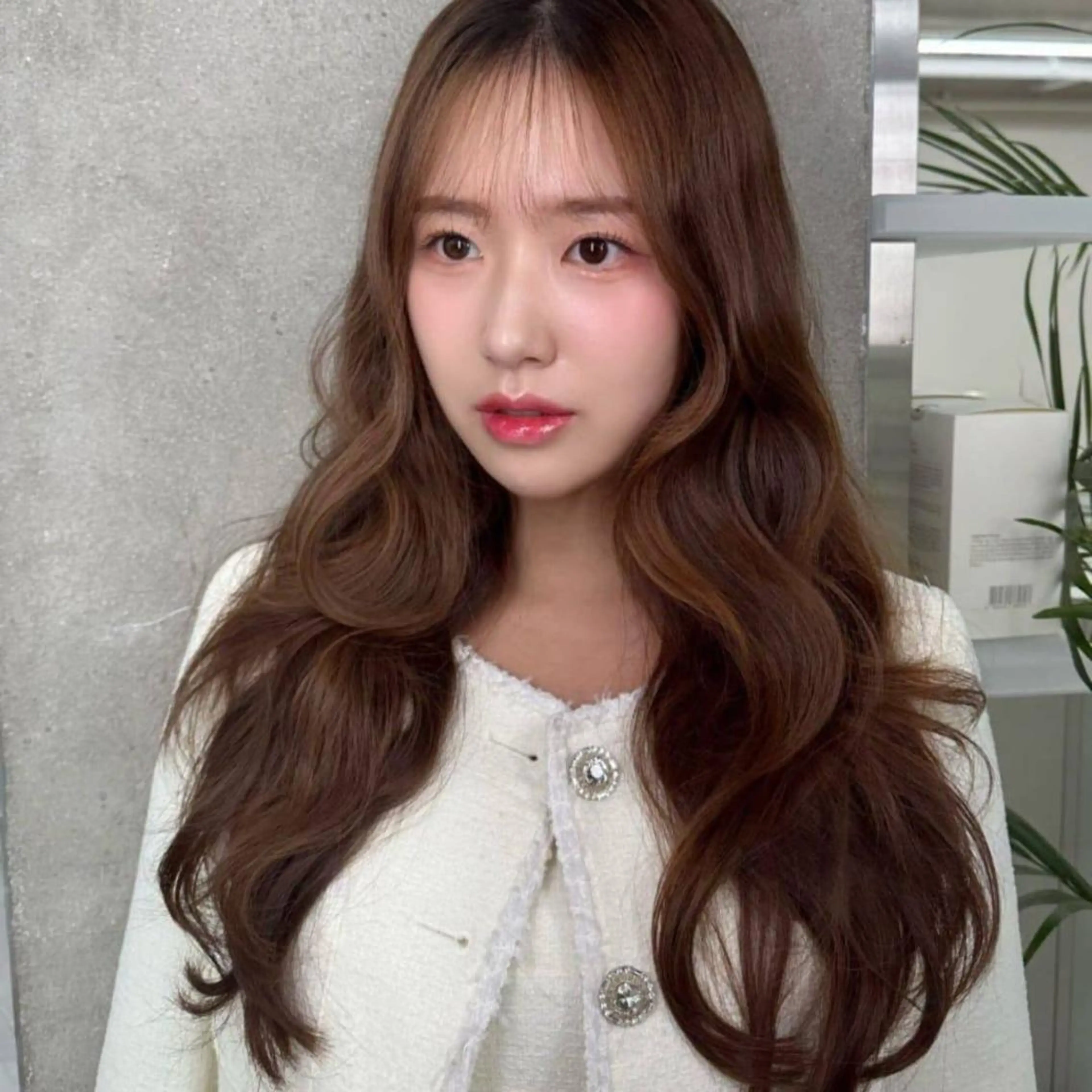 ロング 韓国特化エクステ🟨 エクステのヘアスタイル