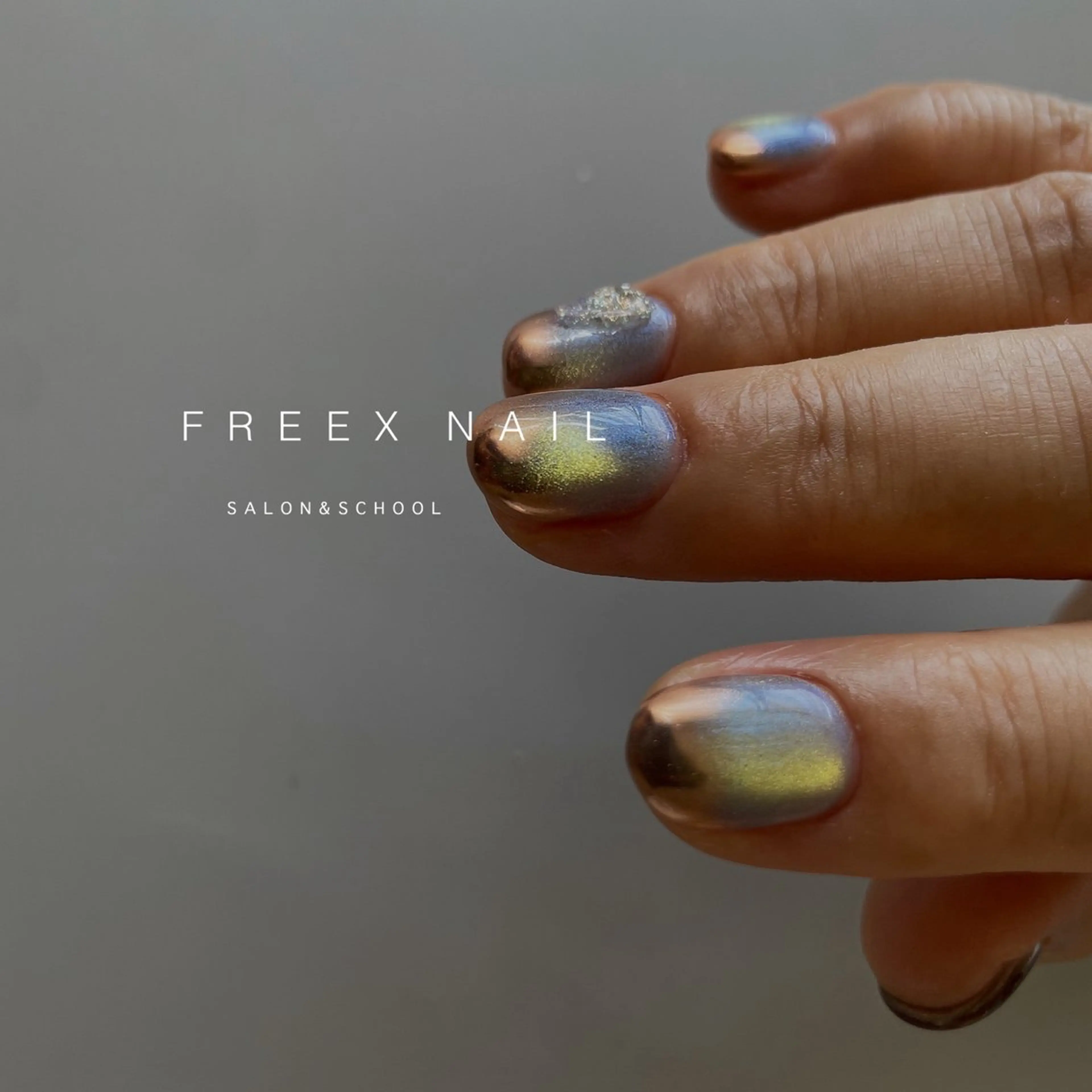 ネイル マグネットネイル ハンドネイル ハンドケア freex nail /ニュアンス/個性派のネイルデザイン