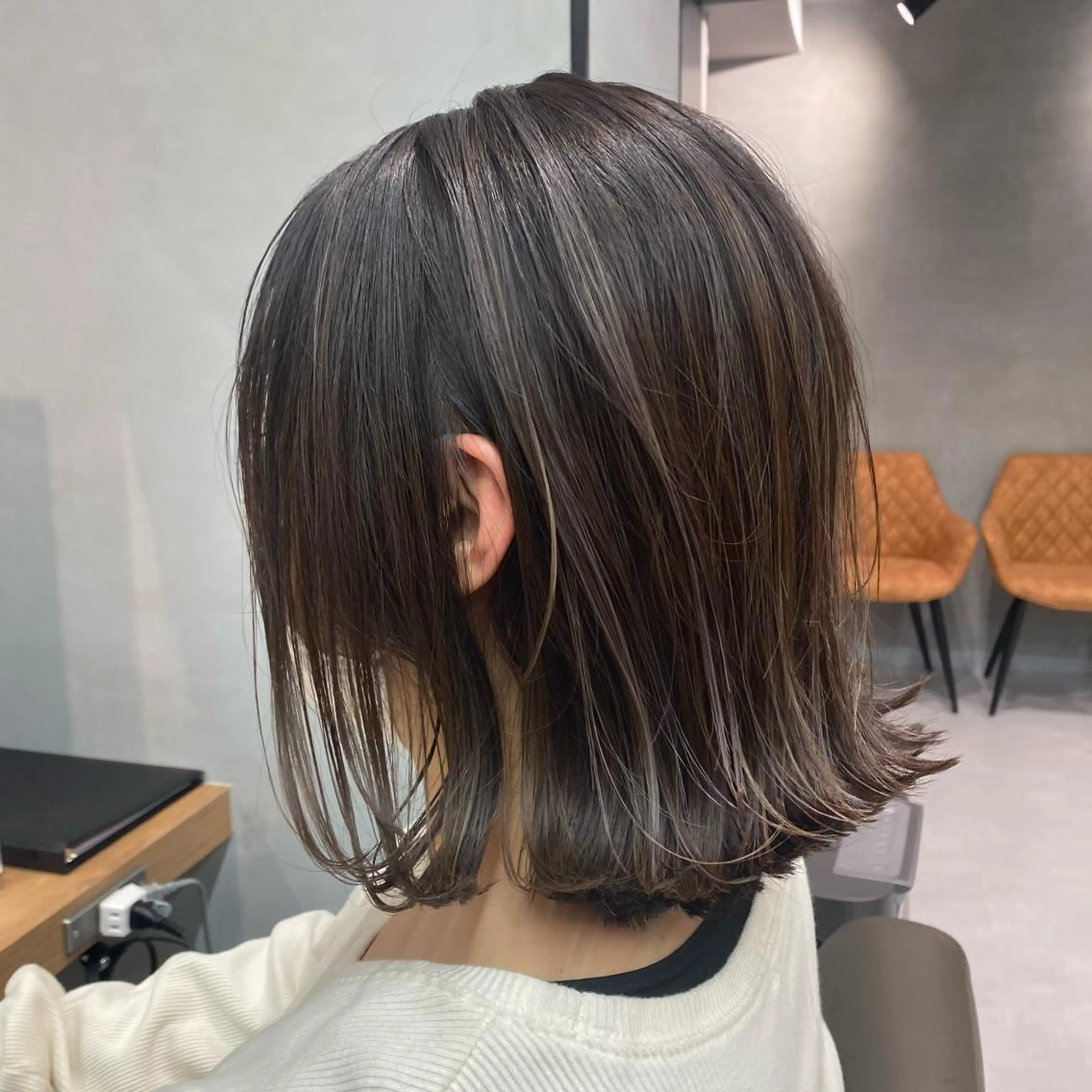 ミディアム カラー 【髪質改善】 梅田　聡のヘアスタイル