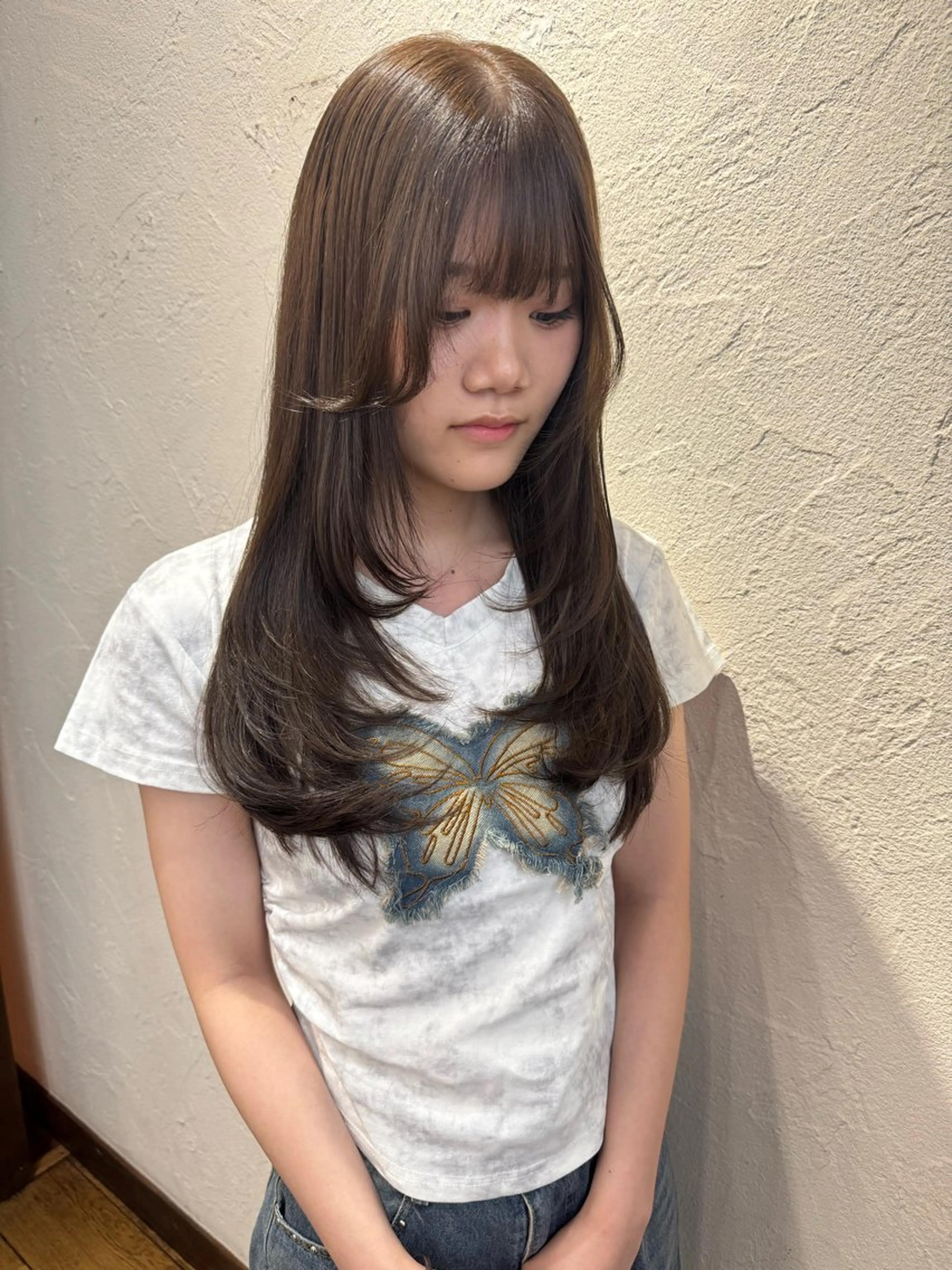 平日限定　朝のセットが簡単😳！韓国風レイヤーカット.カラー.トリートメントの写真