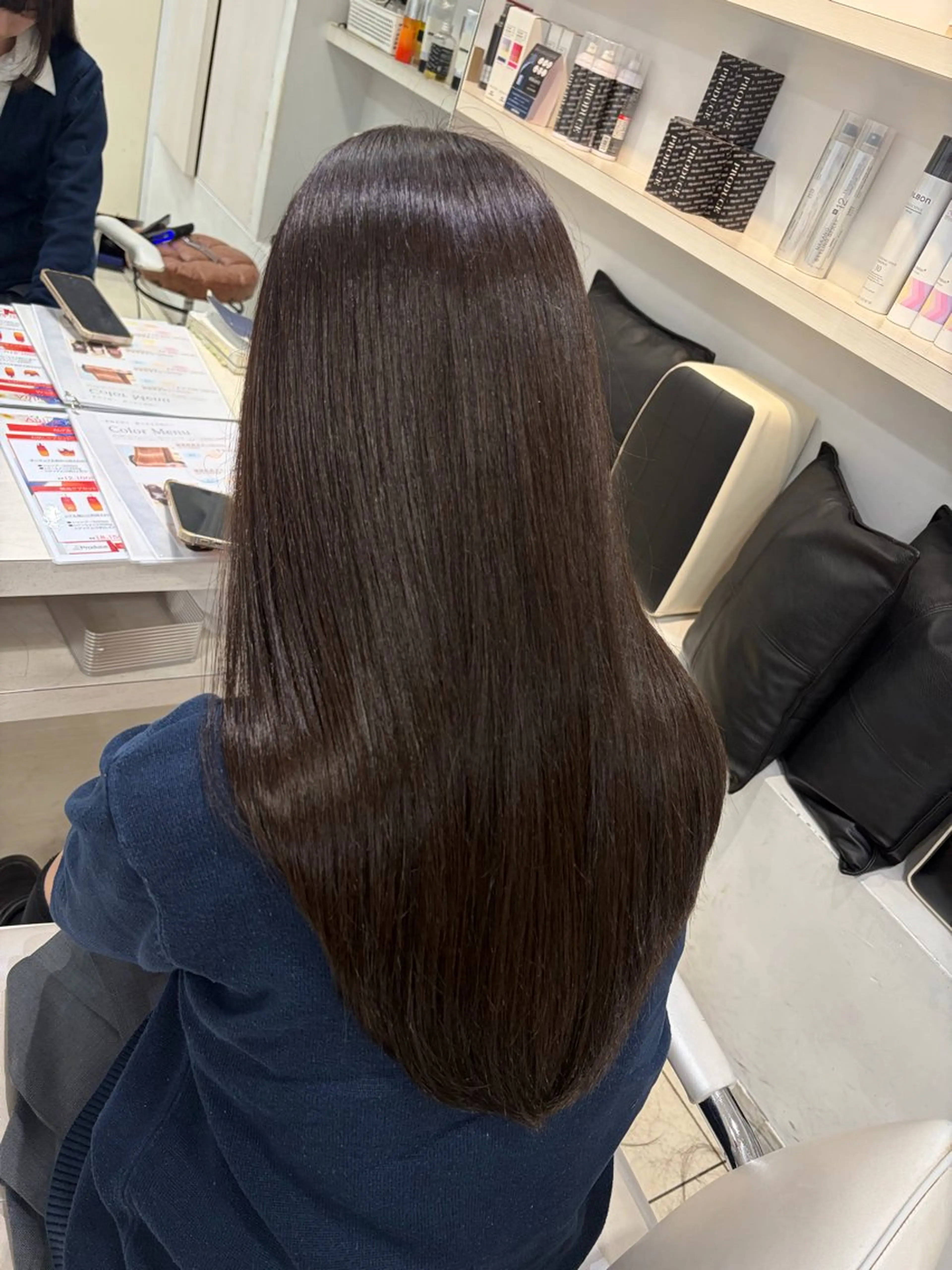 セミロング 【髪質改善カラー】 あむ·. ⟡ 🖤のヘアスタイル