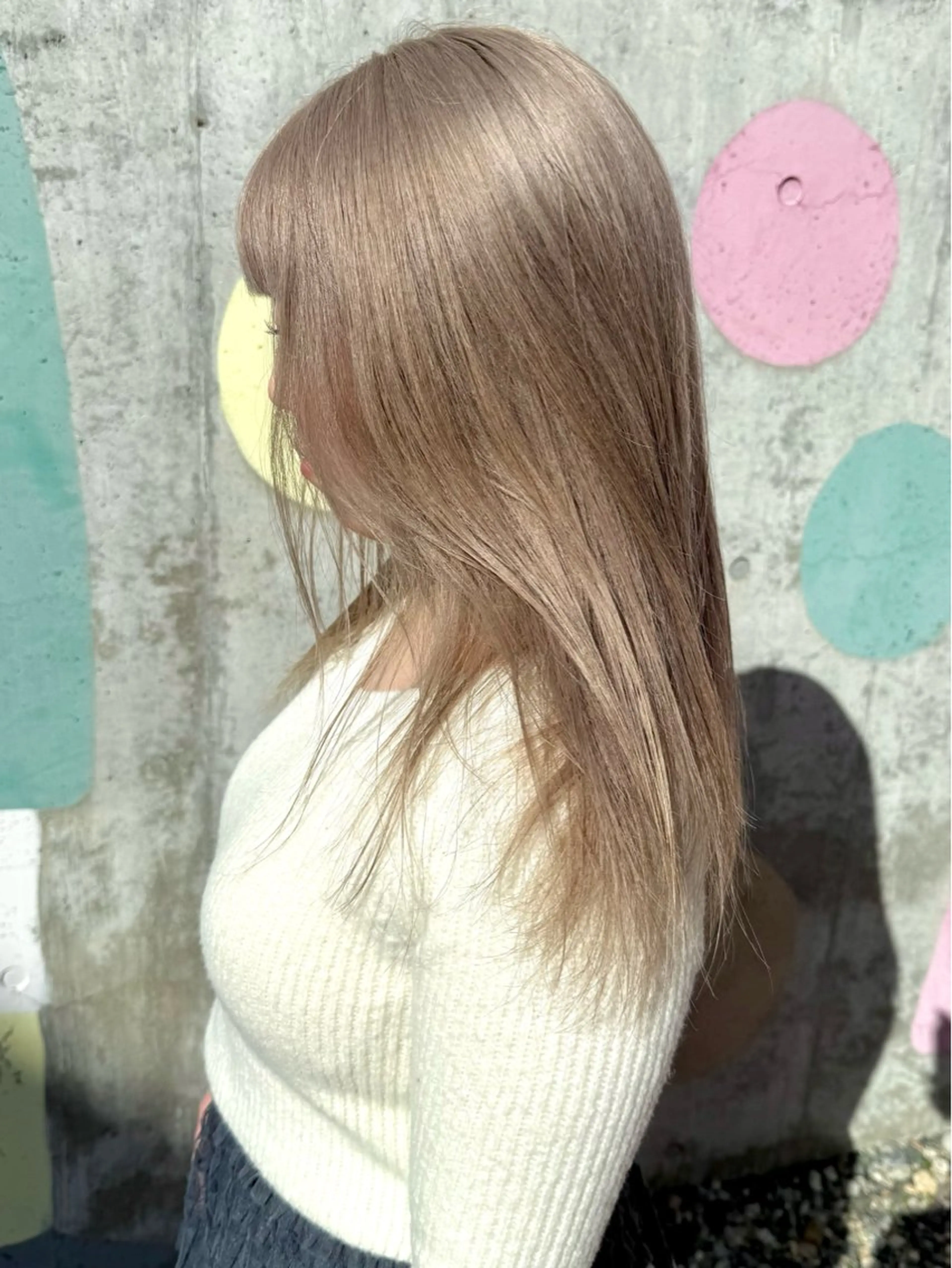 ロング カラー ヘアカラー 村岡彩優/松本 /ブリーチ/艶カラーのヘアスタイル