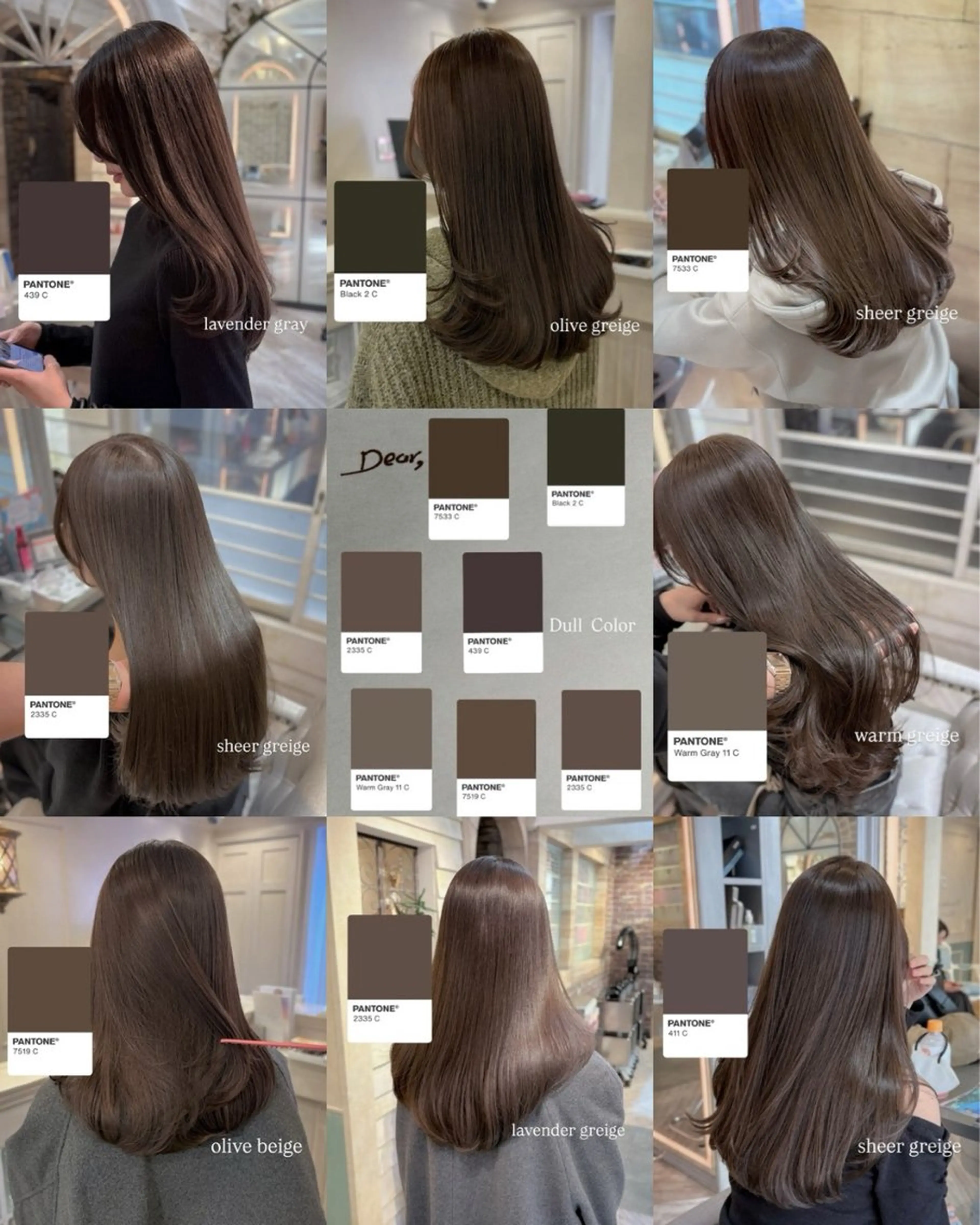 ロング カラー カット ヘアカラー トリートメント グレージュ|くすみ× 透明感|kazutoのヘアスタイル