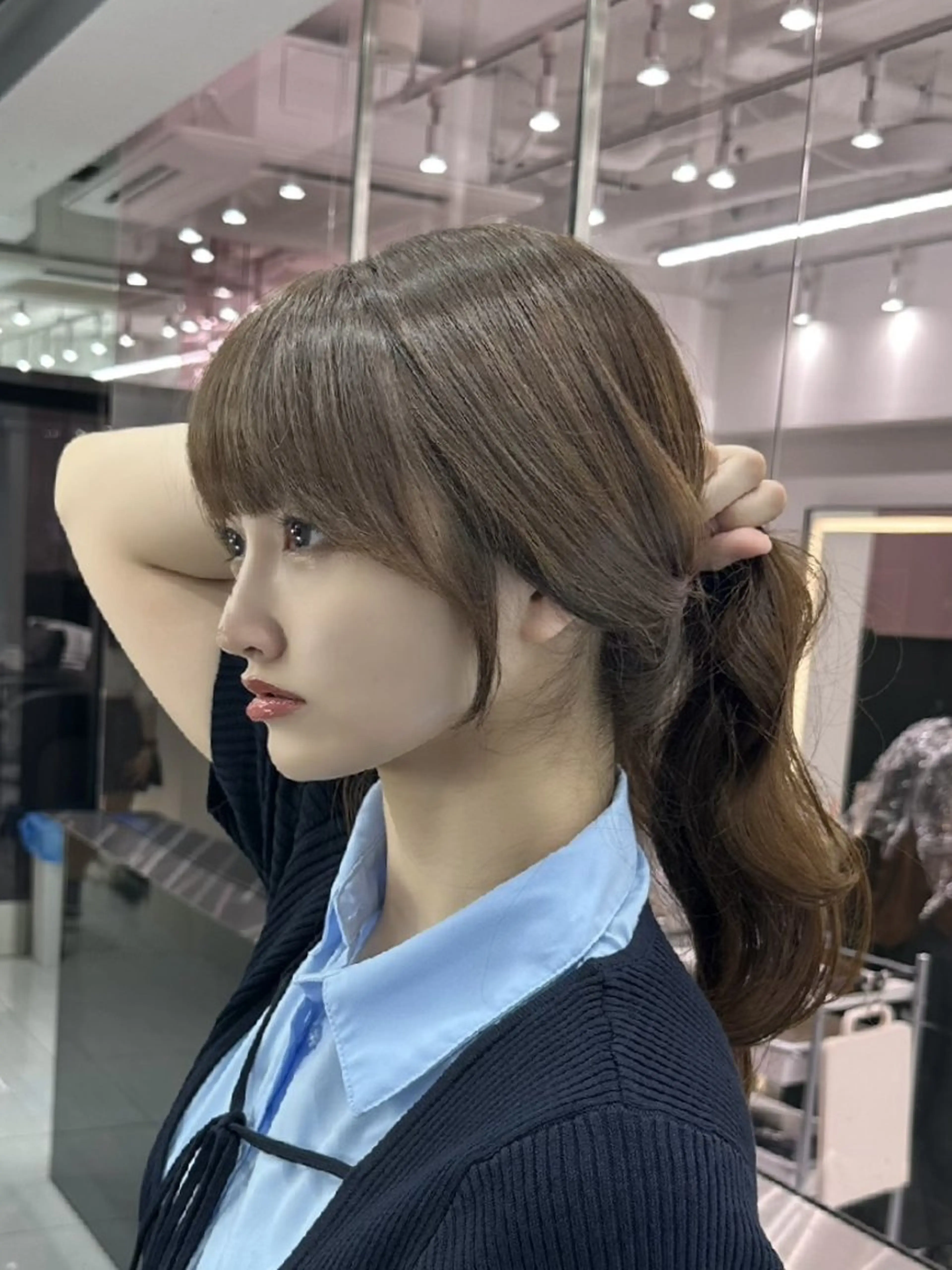 ロング カット ヘアカラー トリートメント 新宿/韓国レイヤー/ 髪質改善/ 佐藤のヘアスタイル