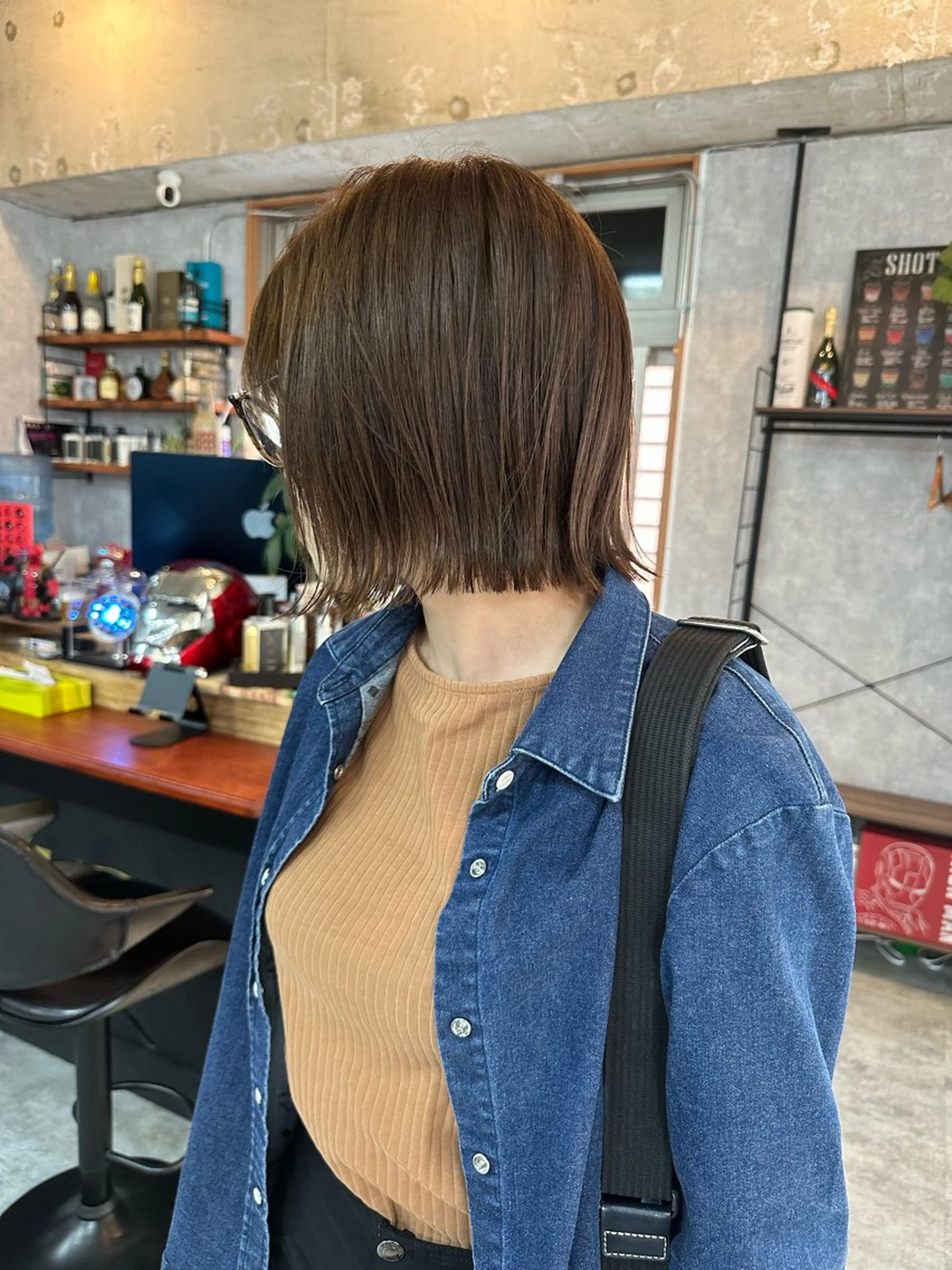 ショート 切りっぱなしボブ ショートボブ ハンサムショート 丸みショート ボブ モテ髪/ボブ/ショー ト/アダチフウトのヘアスタイル