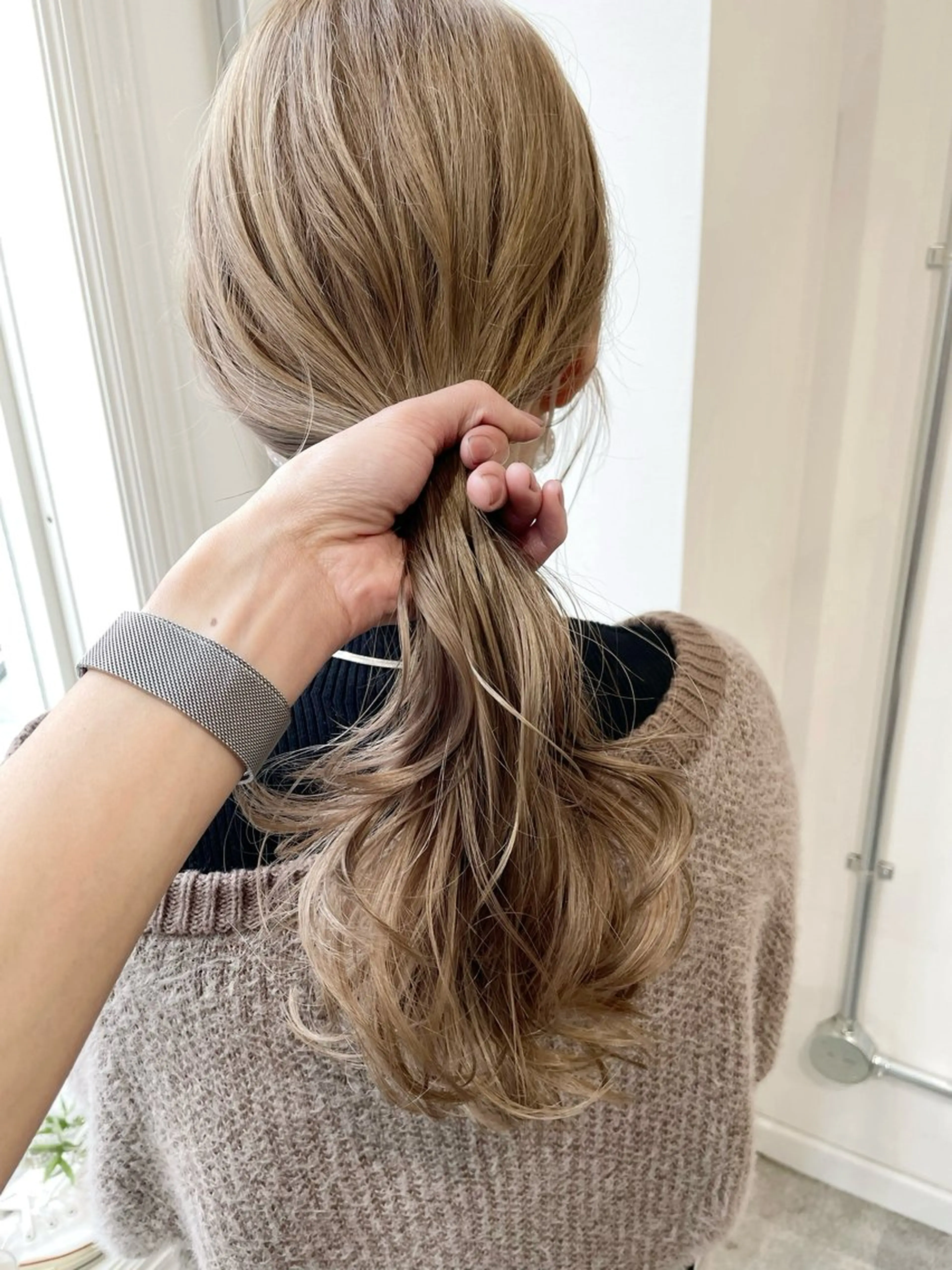 ロング カット ヘアカラー トリートメント KAZU keshiki大名のヘアスタイル