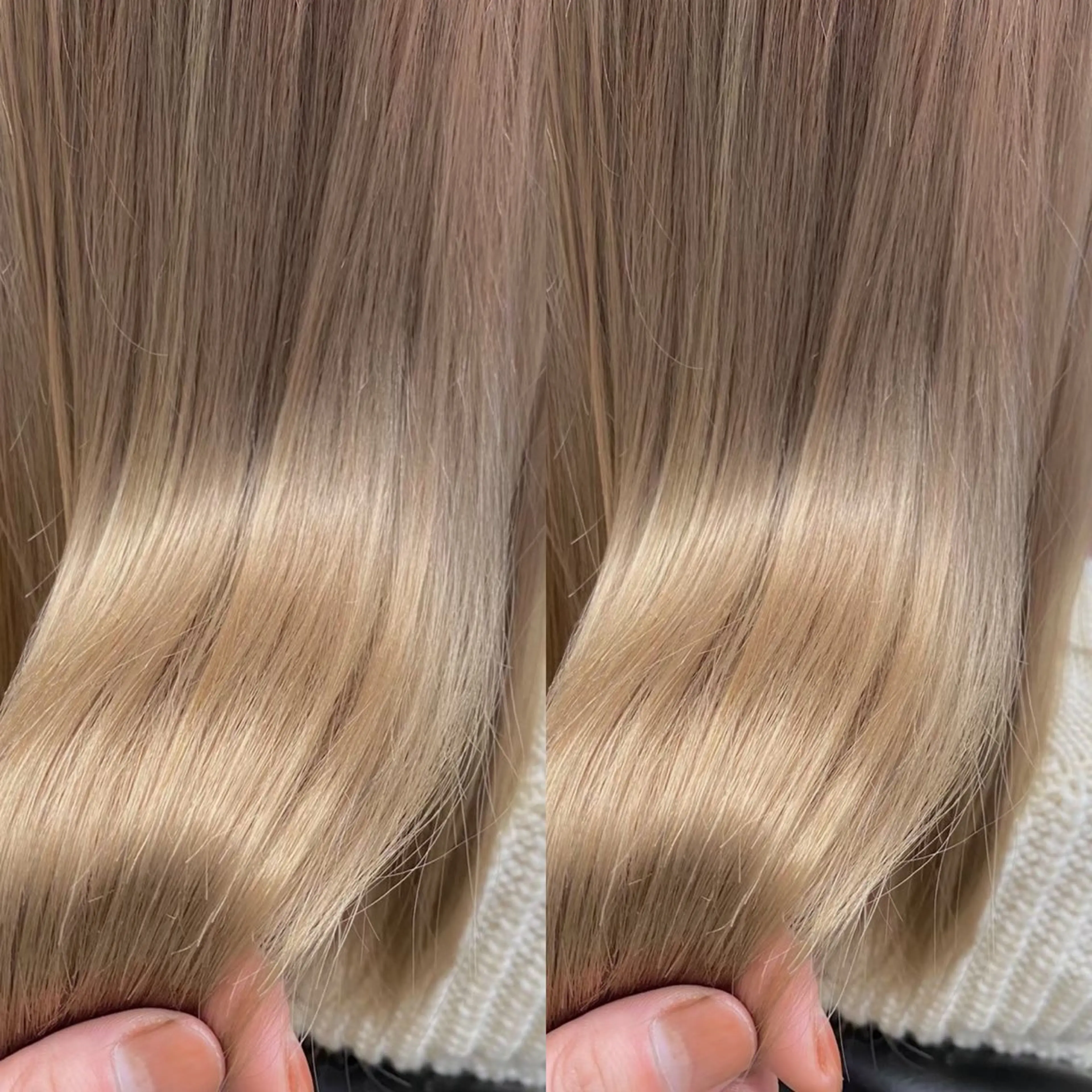 セミロング カラー ヘアアレンジ ベージュ透明感カラー 🫧AYUMI🫧のヘアスタイル