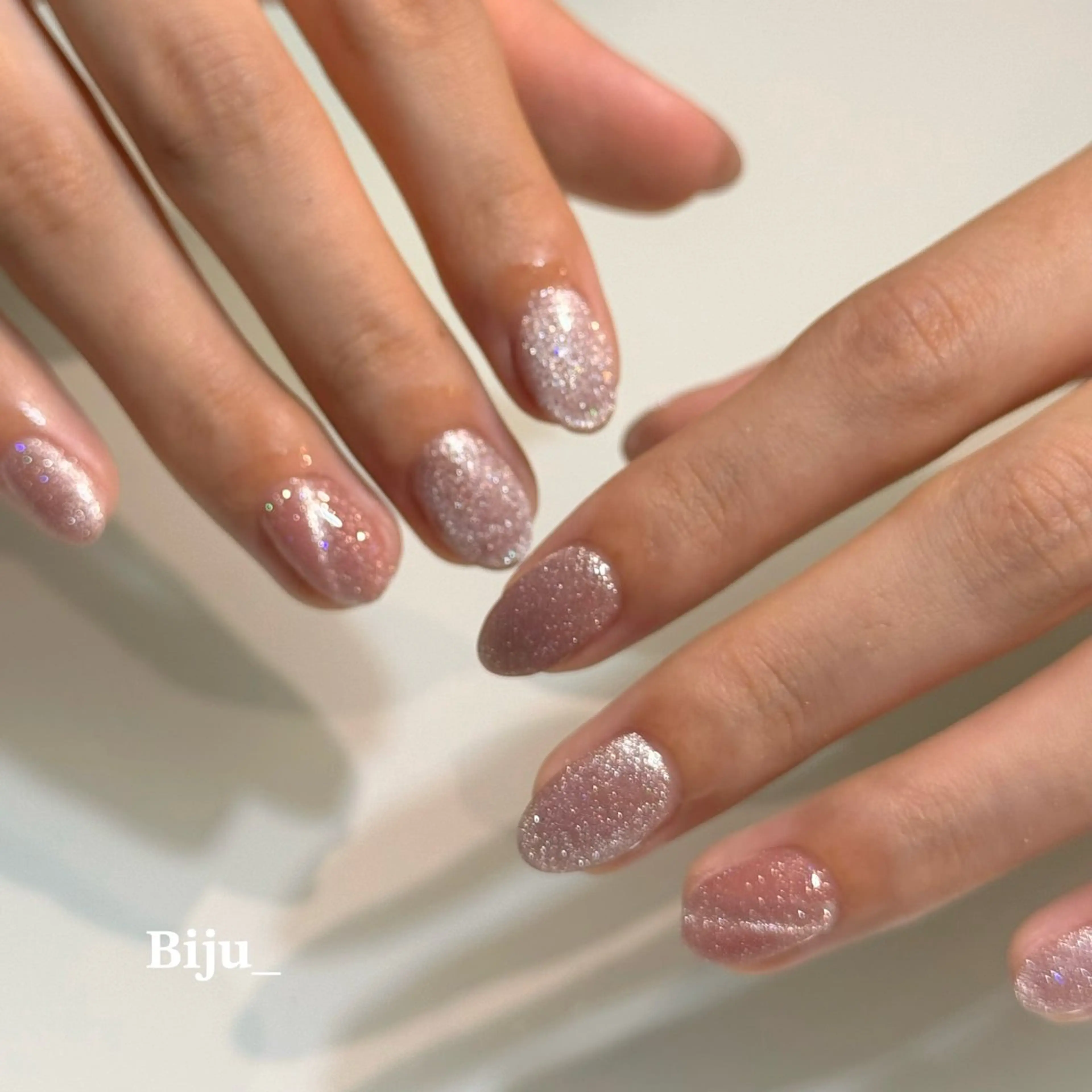 ネイル ラメ(グリッター) ハンドネイル Biju_ NailStudioのネイルデザイン