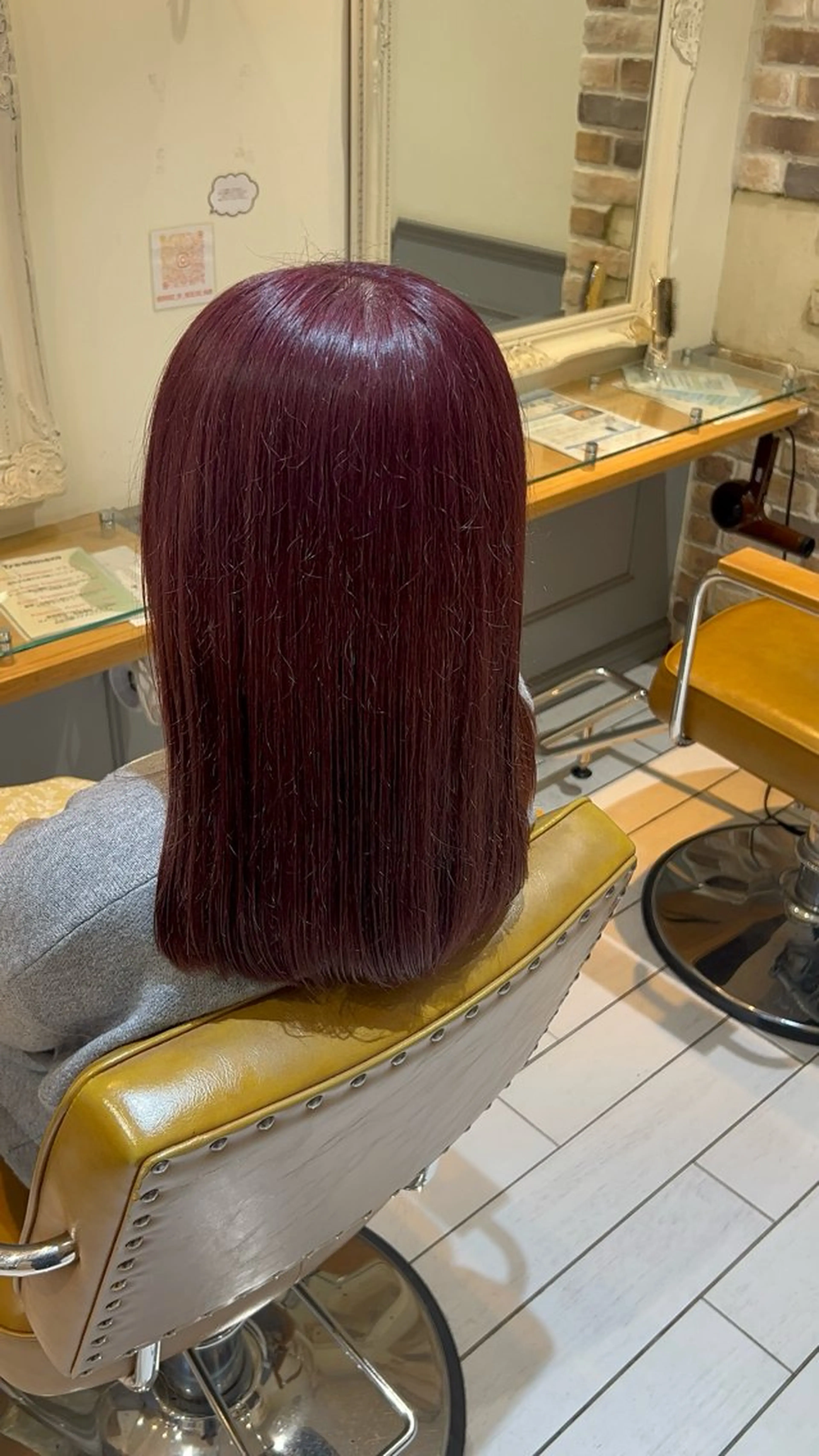 カラー ピンクカラー バイオレットカラー バイオレットピンク みか ✩⡱のヘアスタイル