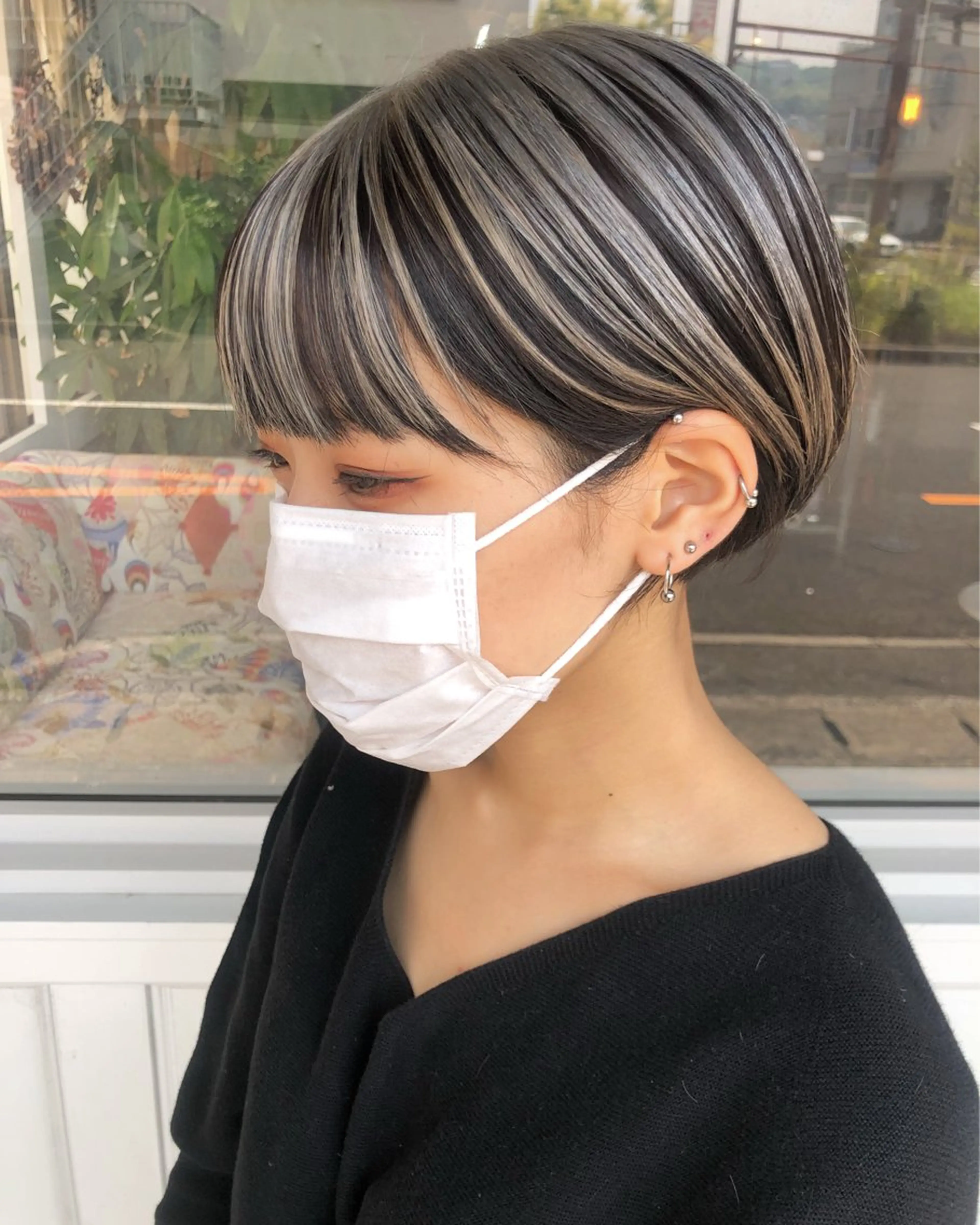 ショート カラー ダブルカラー Mariana雛/ 西大分/ハイライトのヘアスタイル